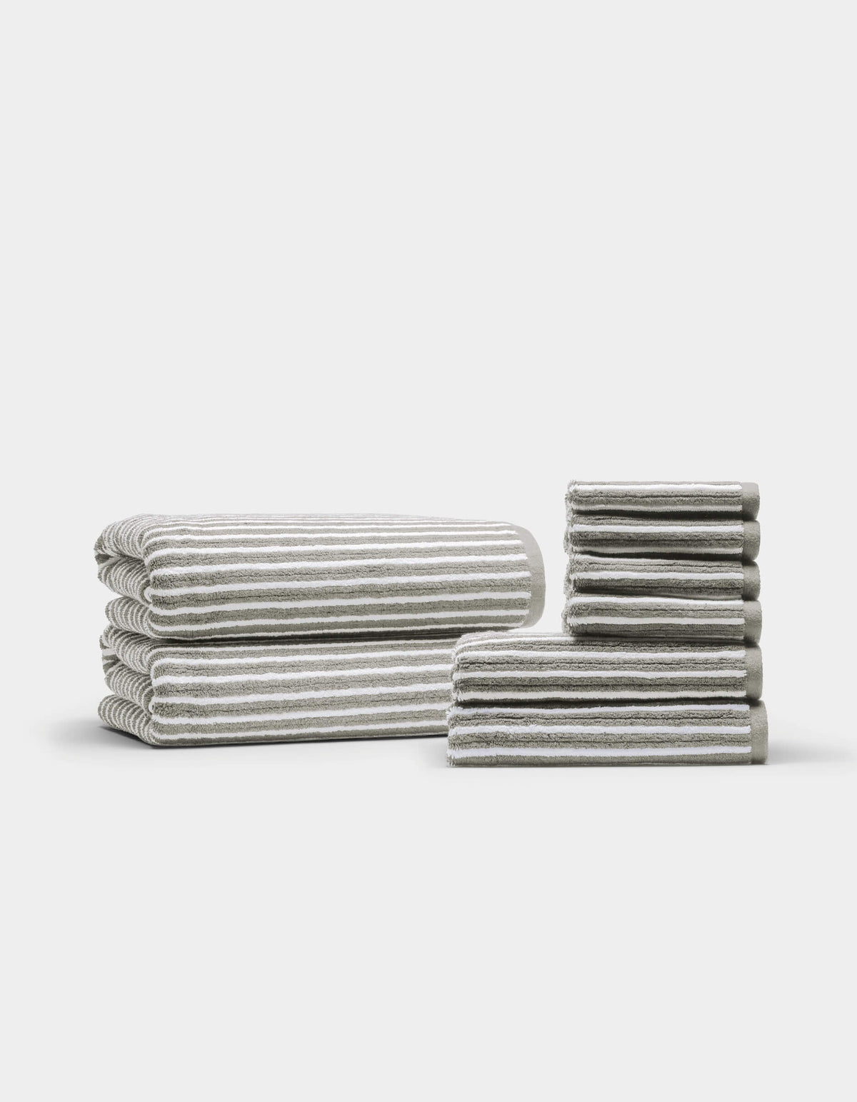 Ribbed Terry Bath Towel Set