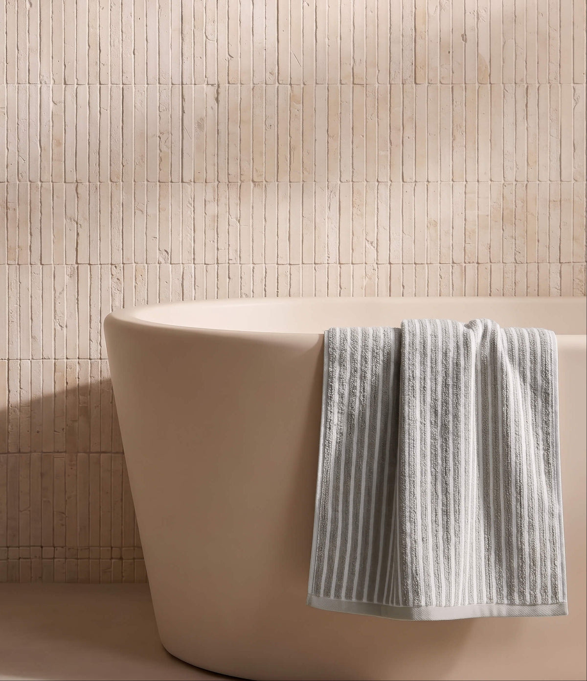 Ribbed Terry Bath Towel Set