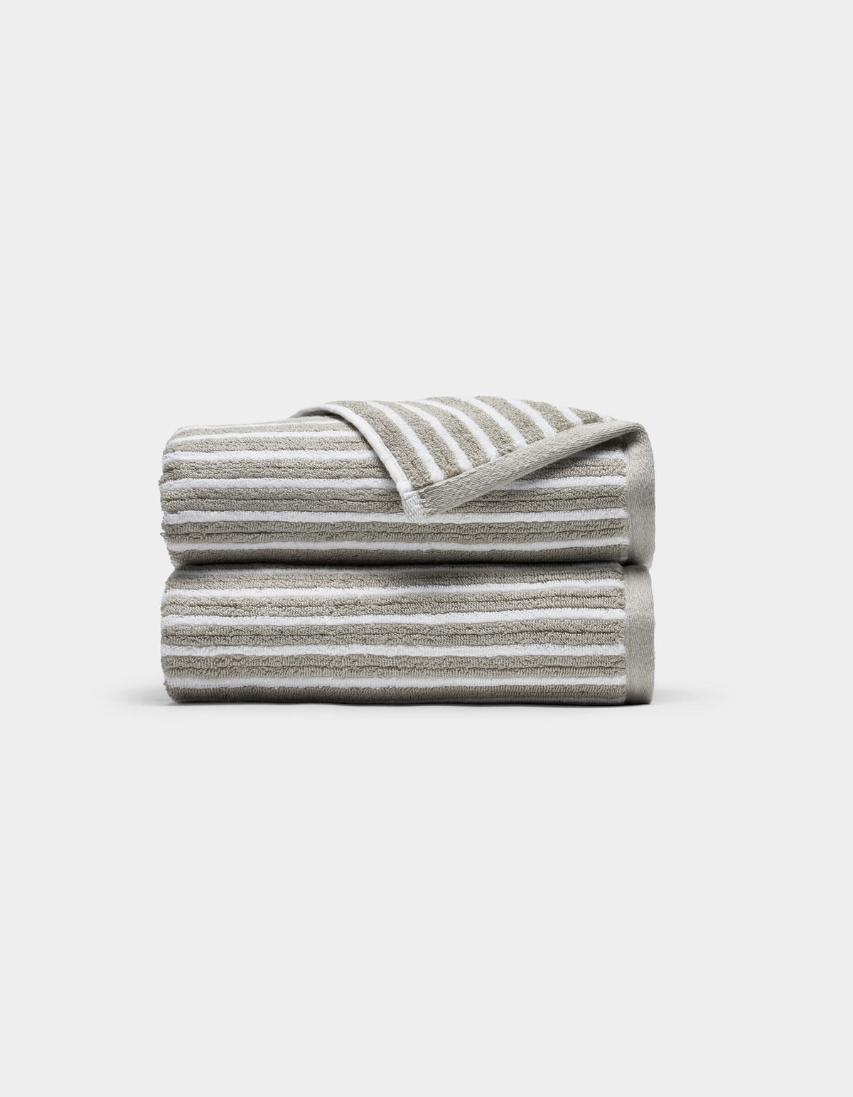 Ribbed Terry Bath Towel Set