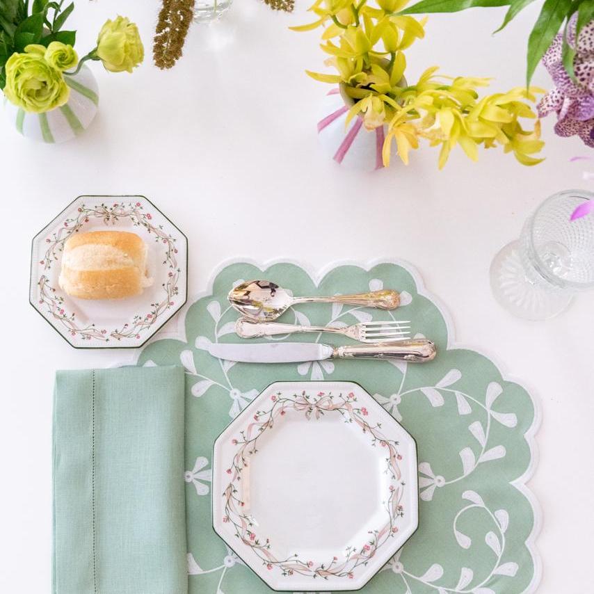 Classic Celadon Linen Napkin & Placemat Set