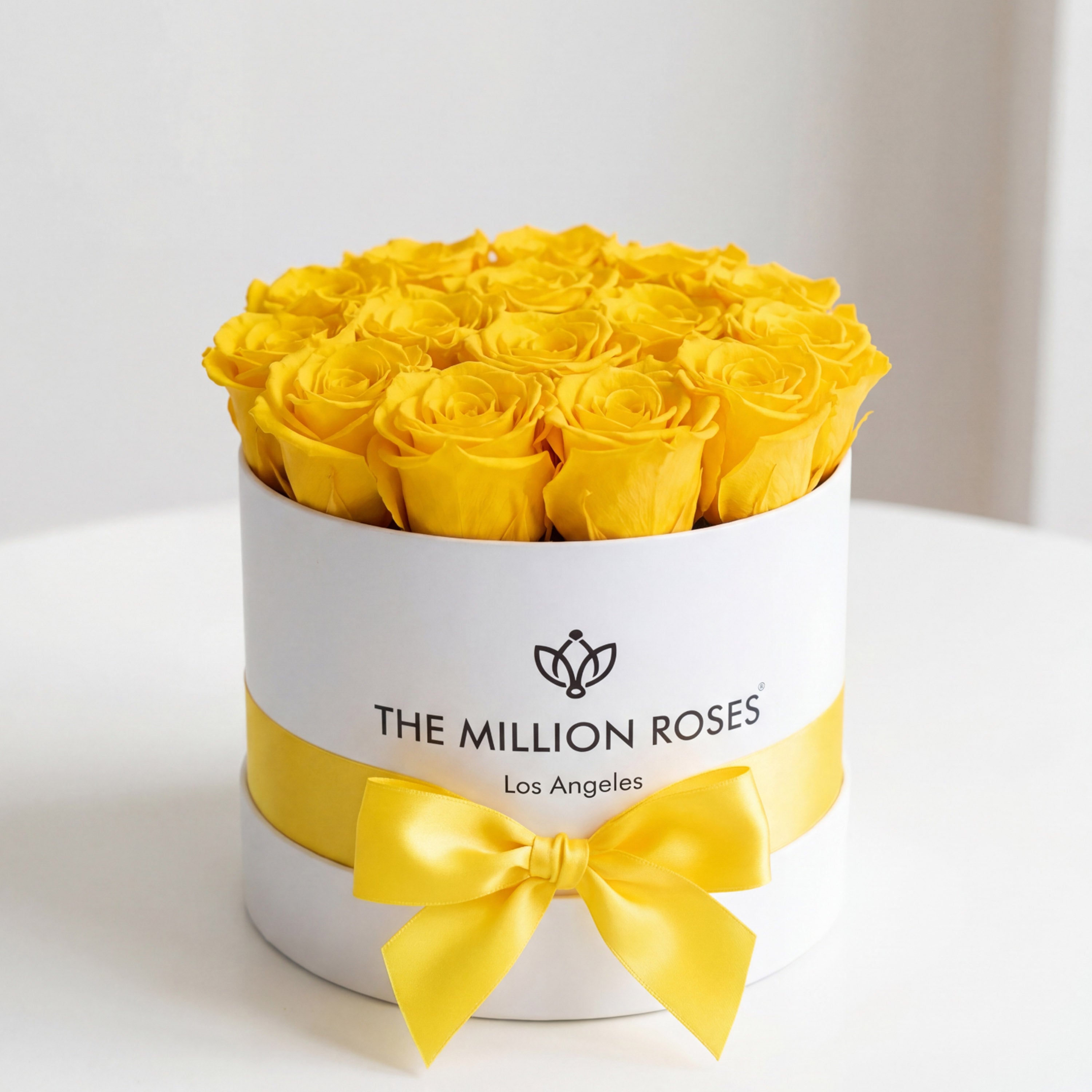Classic White Box | Yellow Roses