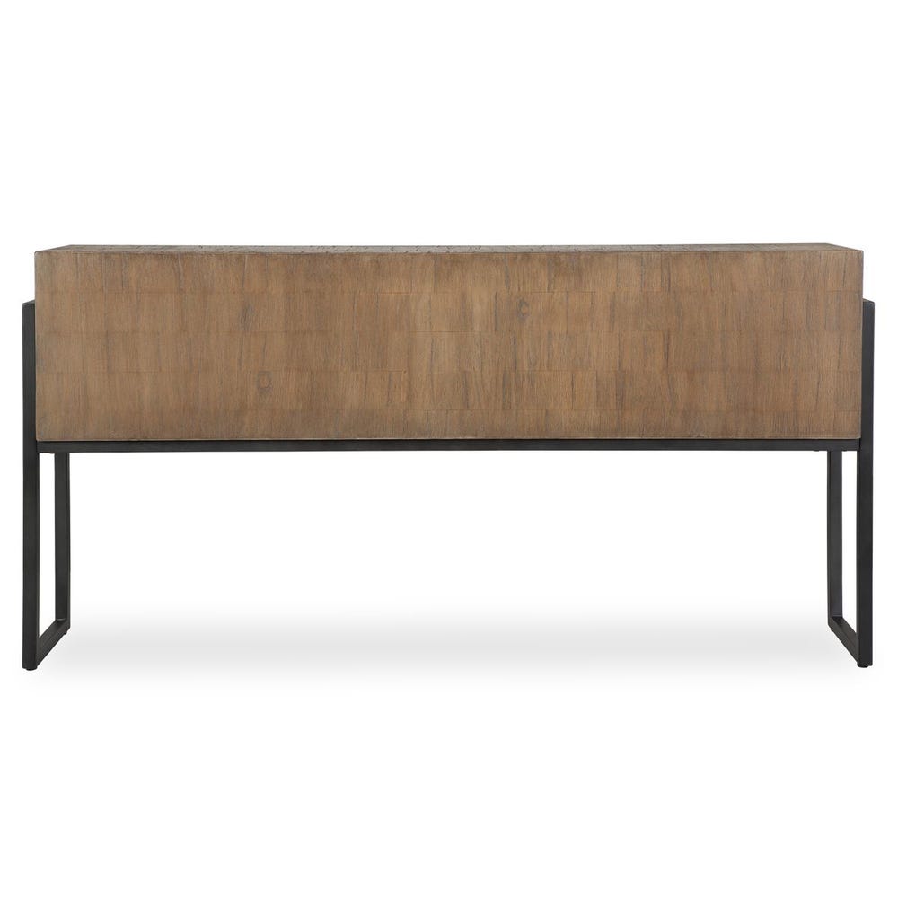 The Arden Oatmeal Wood Console Table