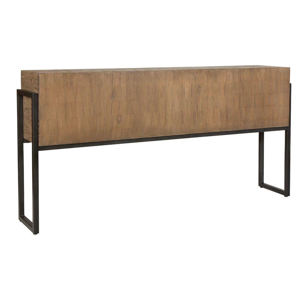 The Arden Oatmeal Wood Console Table