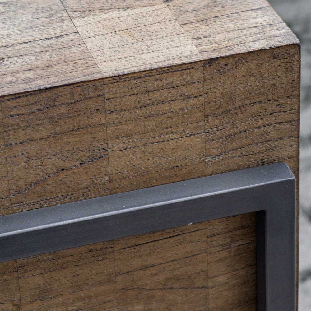 The Arden Oatmeal Wood Console Table