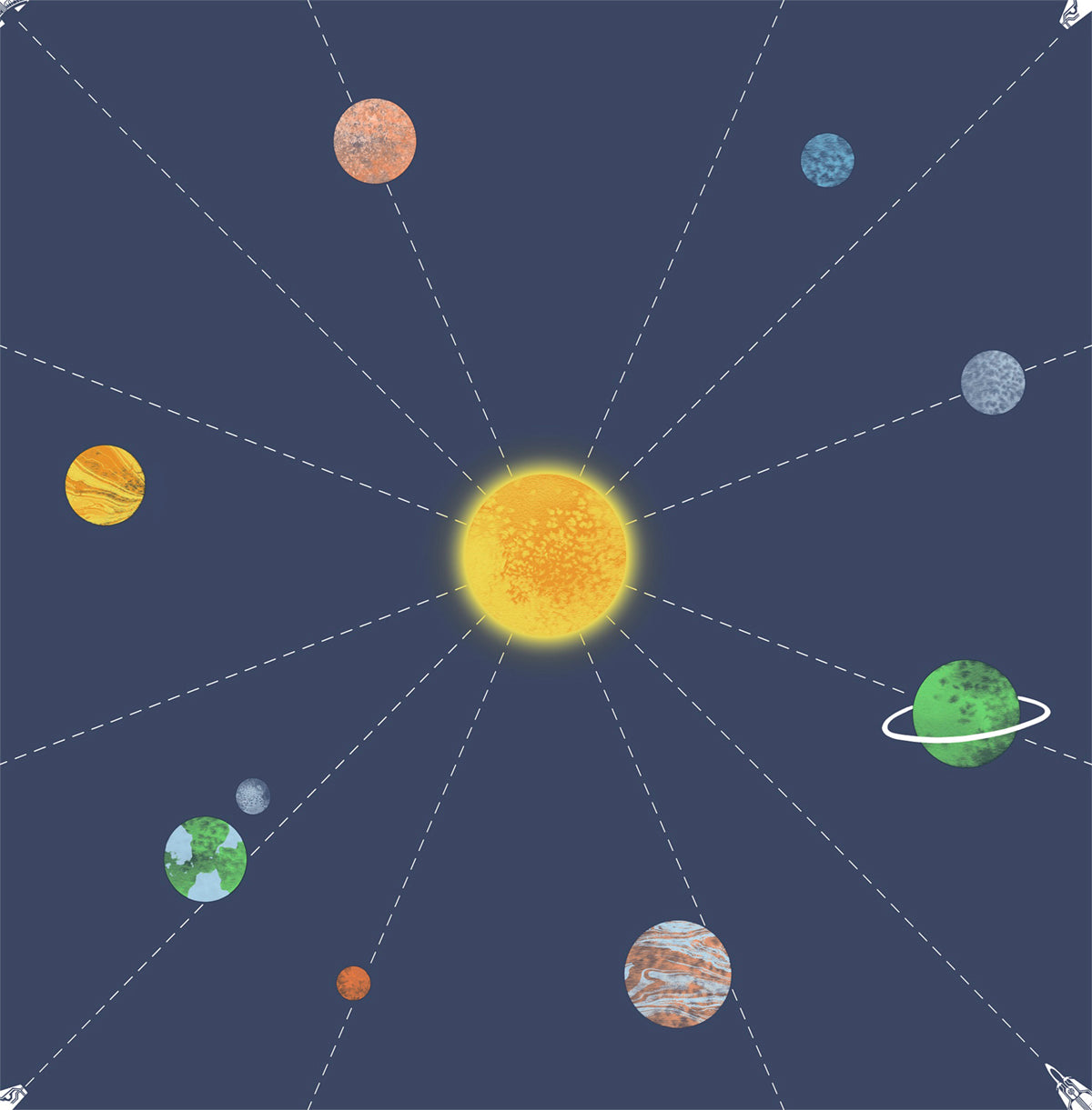 Day Dreamers Connecting Space Kids Unpasted Wallpaper