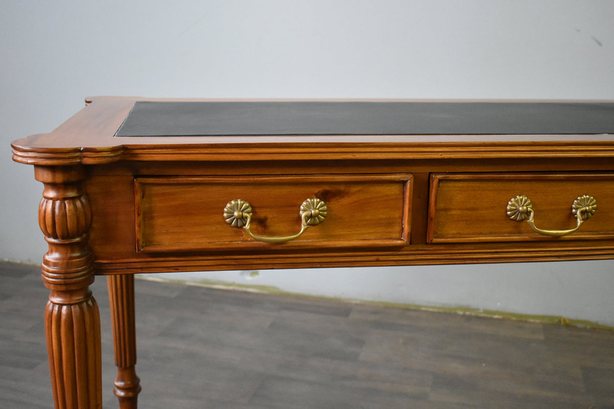 Legacy Leather Top Desk - Light Brown Walnut