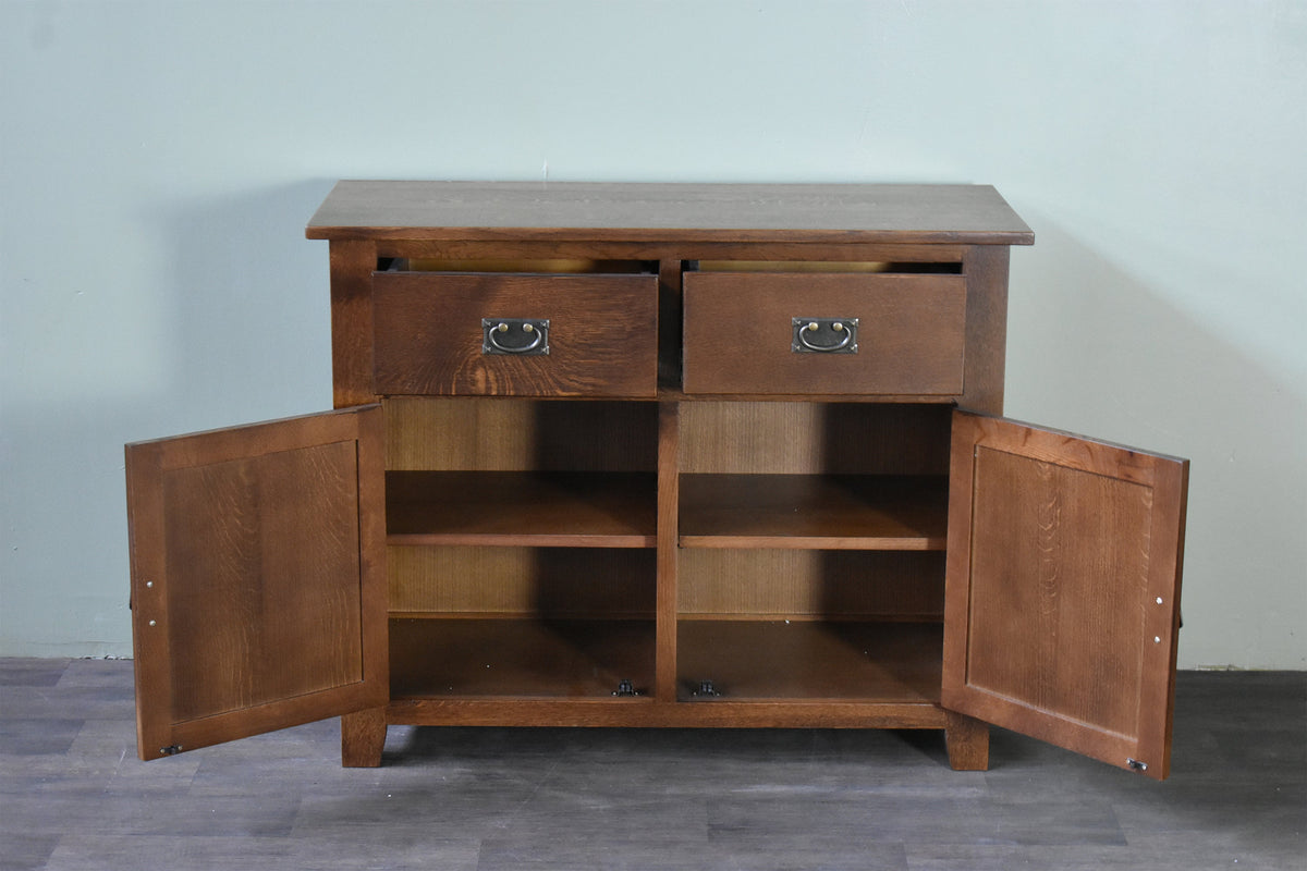Mission 2-Door 2-Drawer Sideboard, Console – Walnut Finish