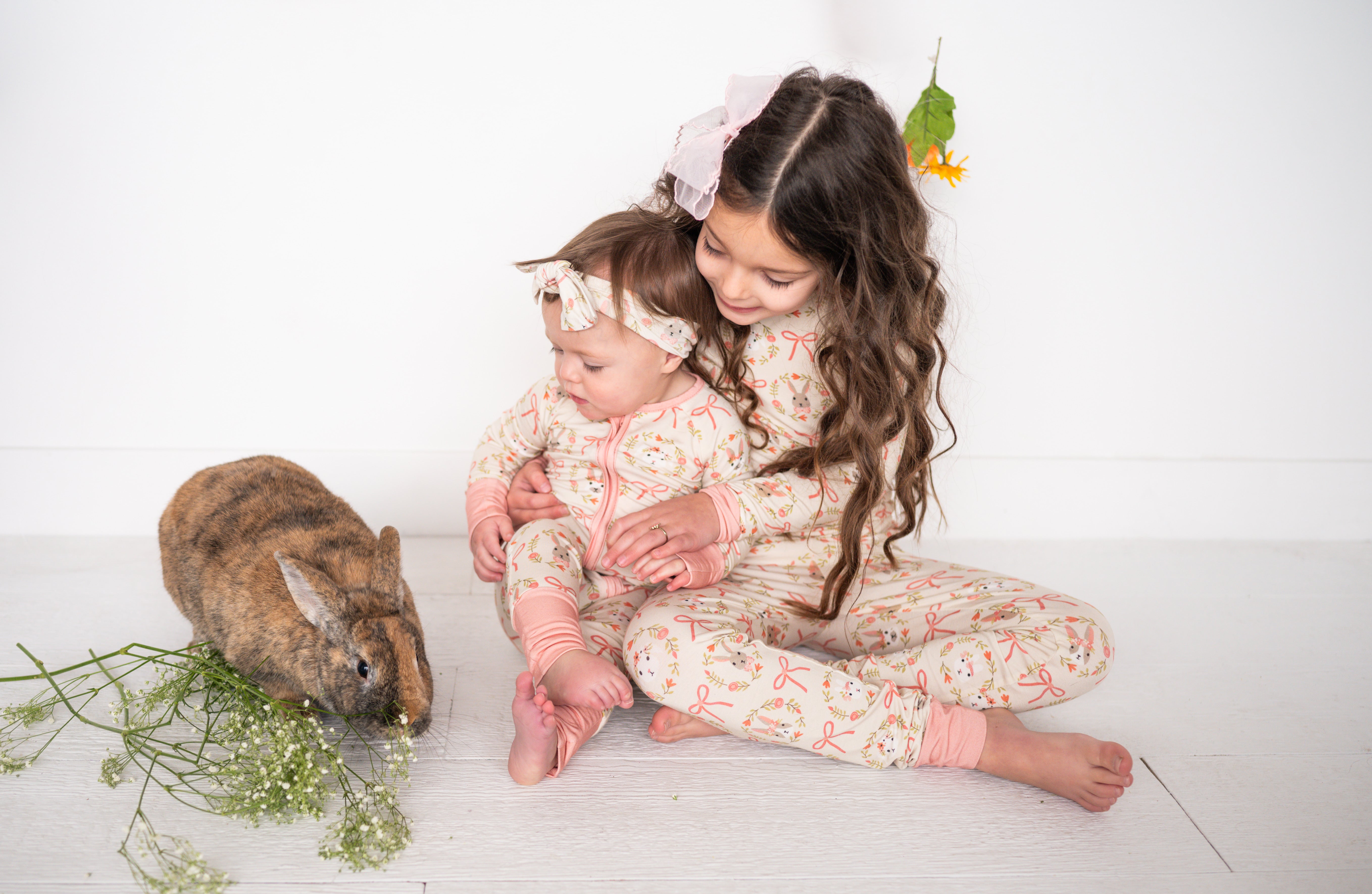 Bows & Bunnies (Long Sleeve PJ)