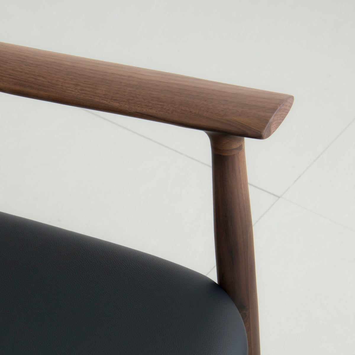 Isabella Mid Century Leisure Chair - Solid American Black Walnut