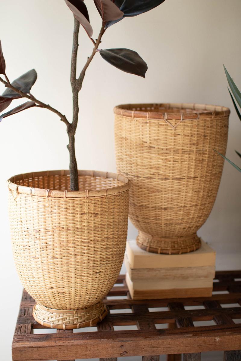 Split Cane Baskets - Set of 3