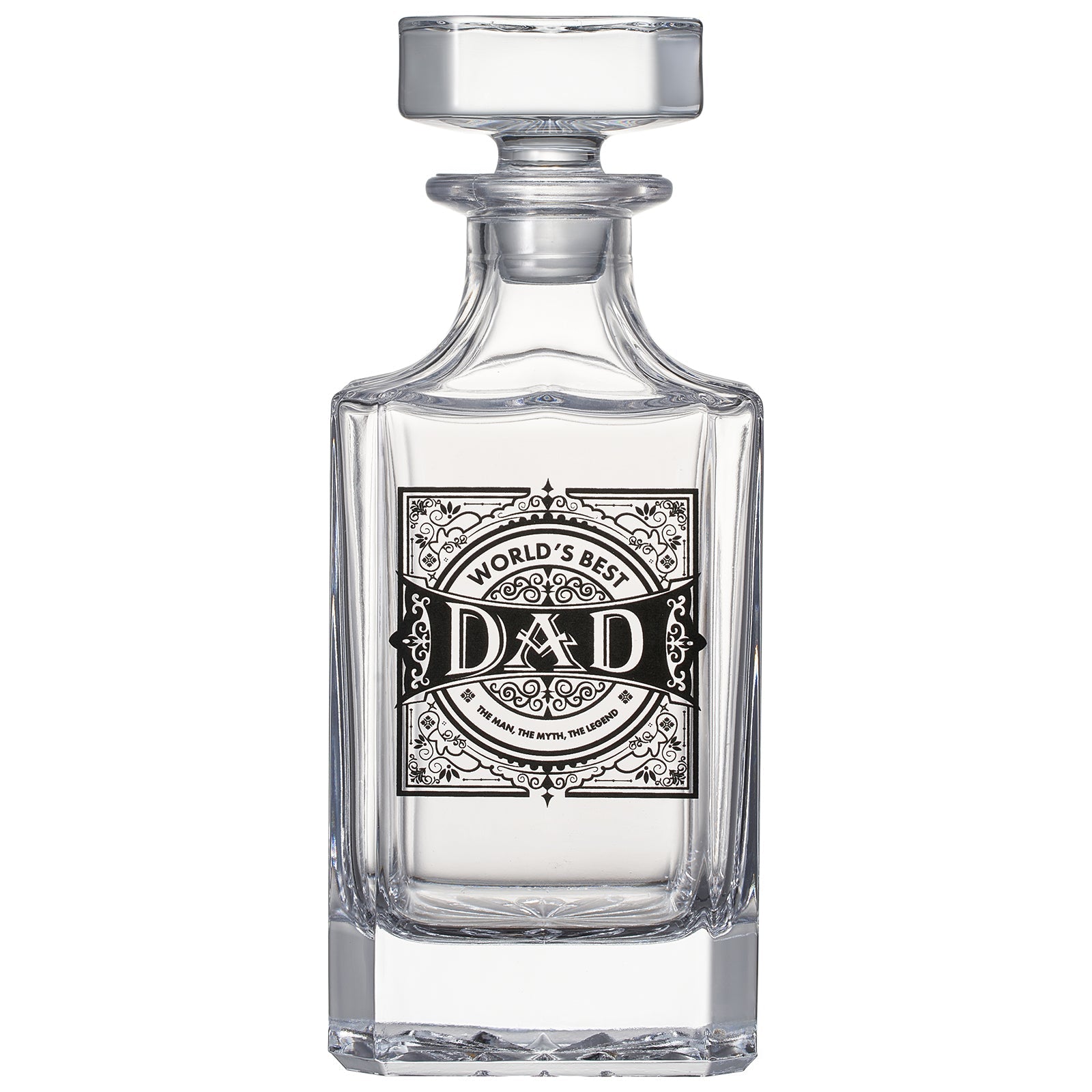 Gift For Dad Whiskey Decanter Gift Set 730ML Decanter 2 Whiskey Glass Fathers Day Birthday Housewarm