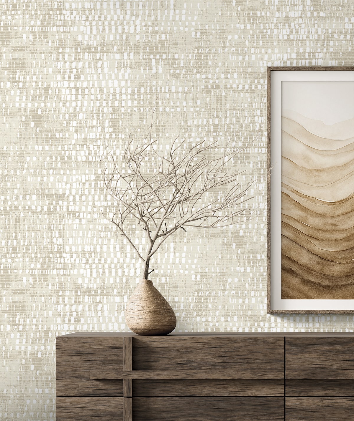 Neutral Elements Nimbus Abstract Unpasted Wallpaper