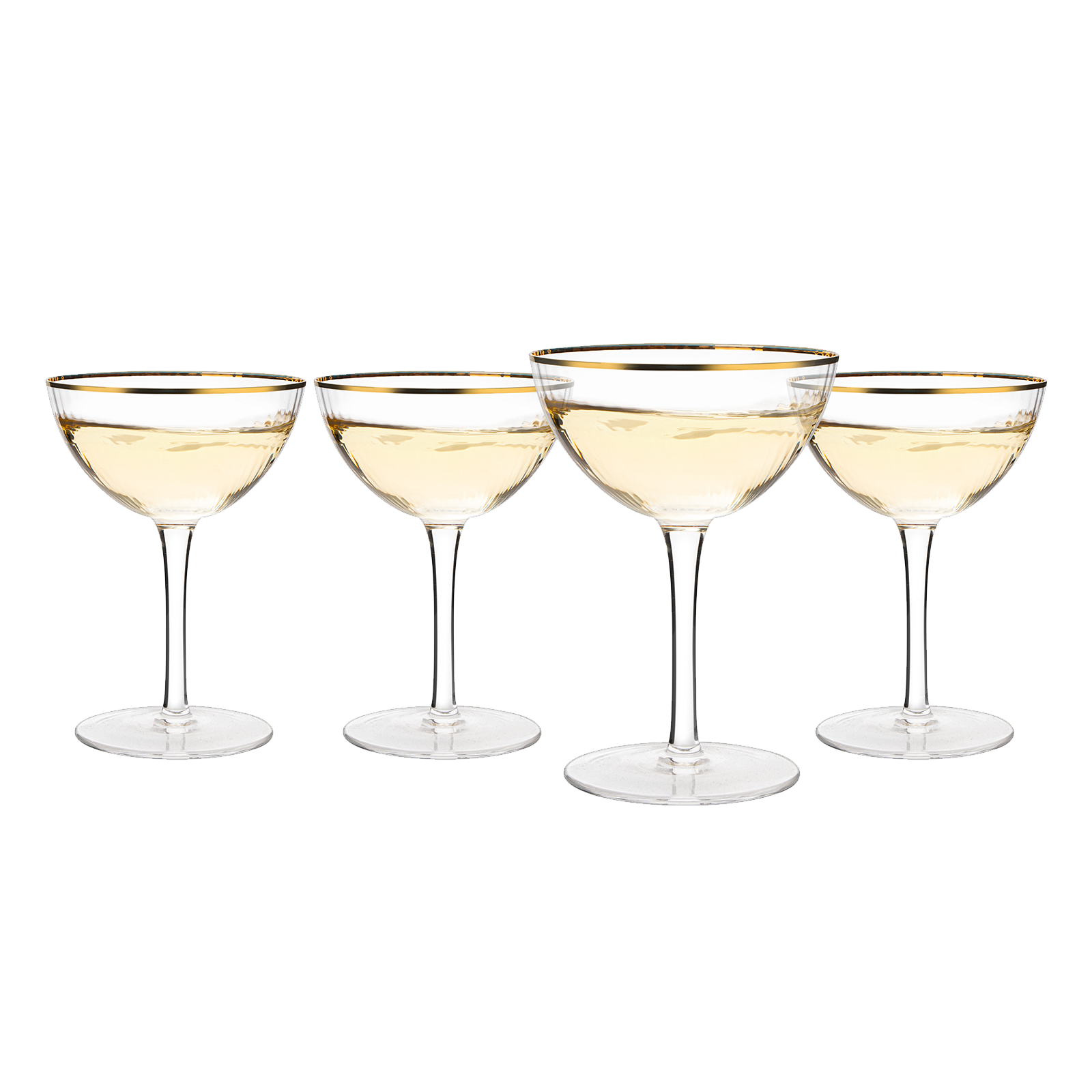 Gold Rim Glasses 6 Oz Set Of 4 Gold Rim Classic Manhattan Glasses For Martini Cockta
