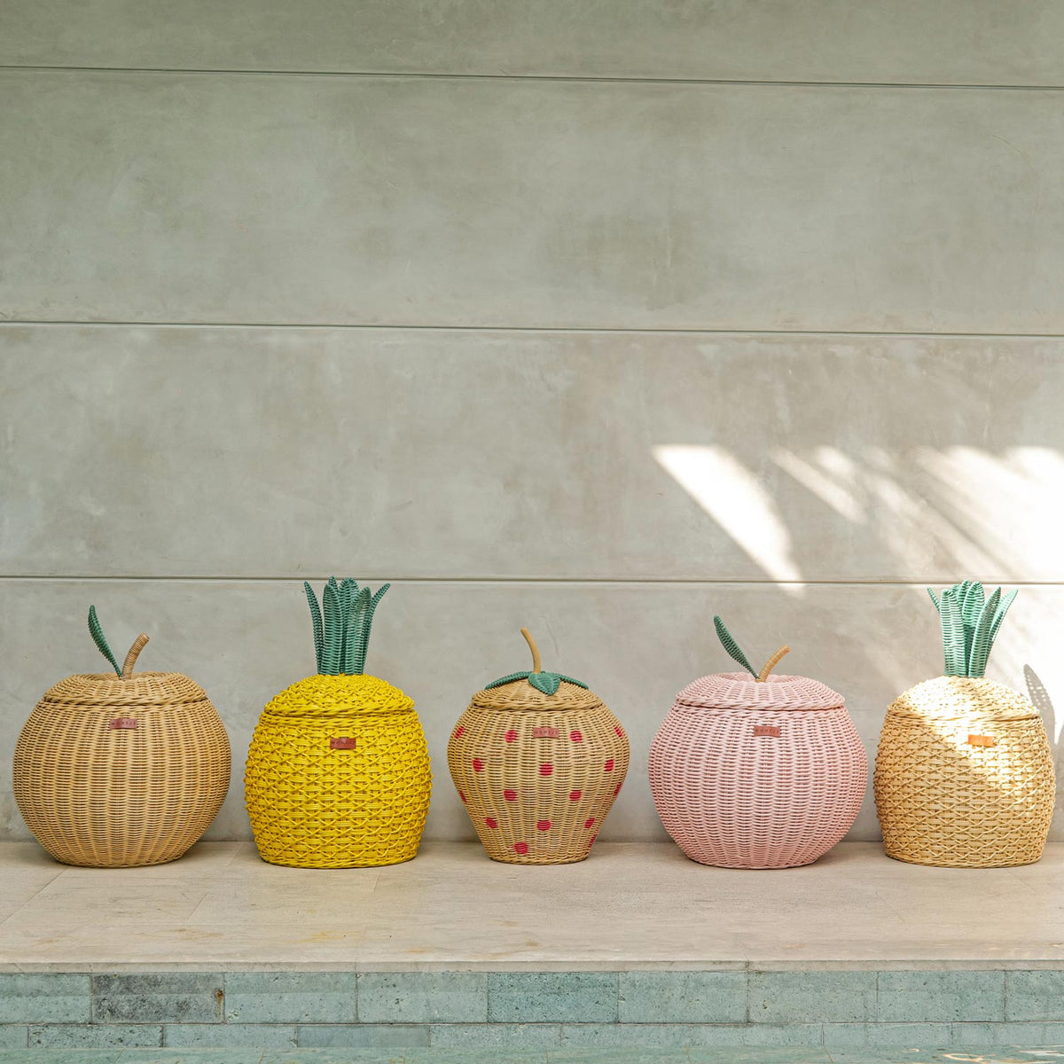 Strawberry Wicker Rattan Basket