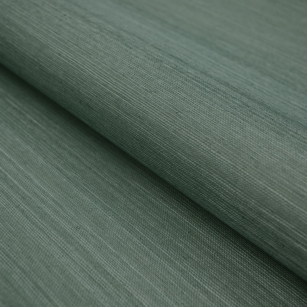 Smoke Green Grasscloth Unpasted Wallpaper