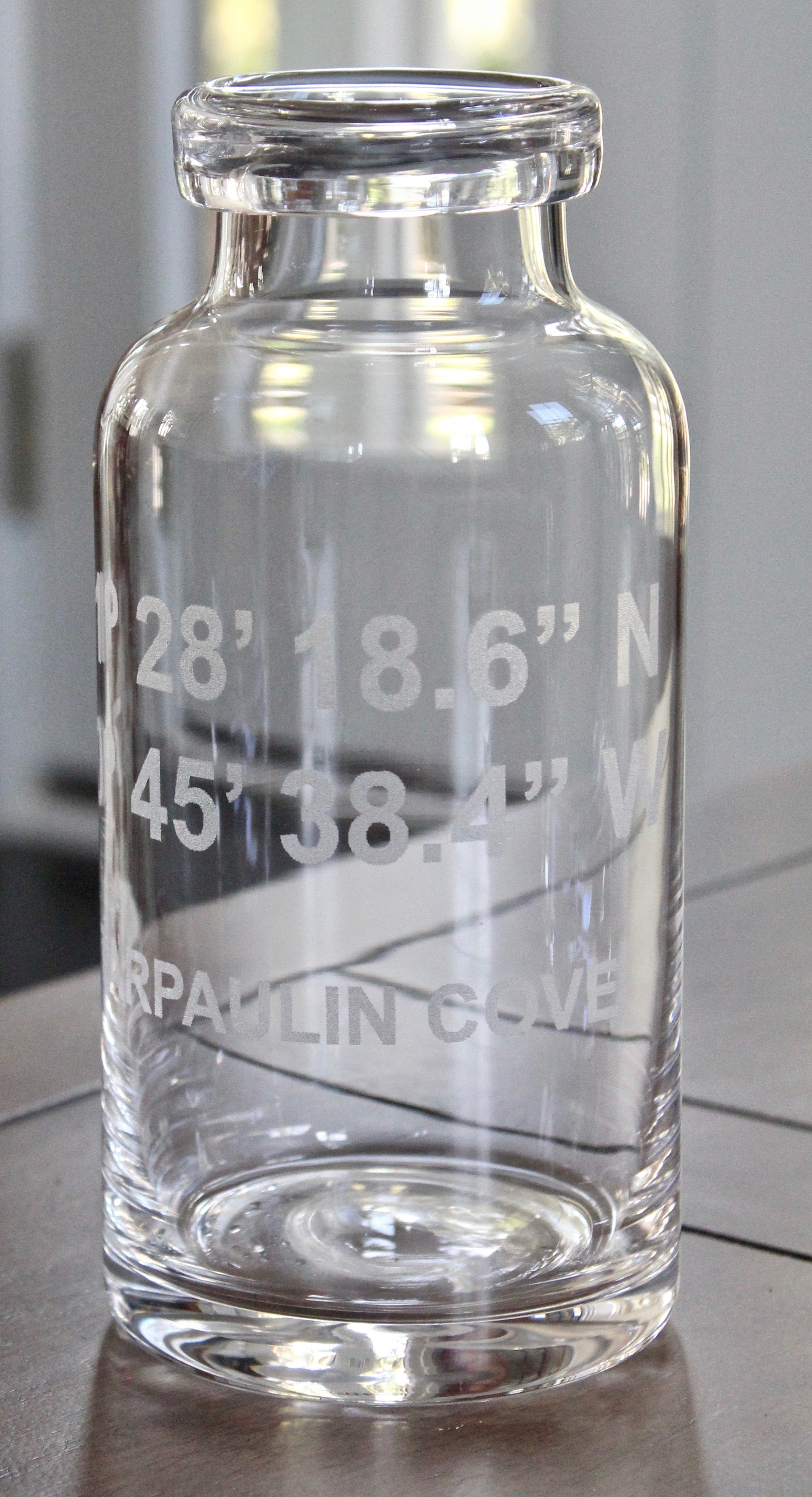 Custom Engraved Glass Carafe