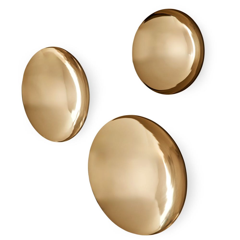 Aurélie Golden Bowls, Wall Decor