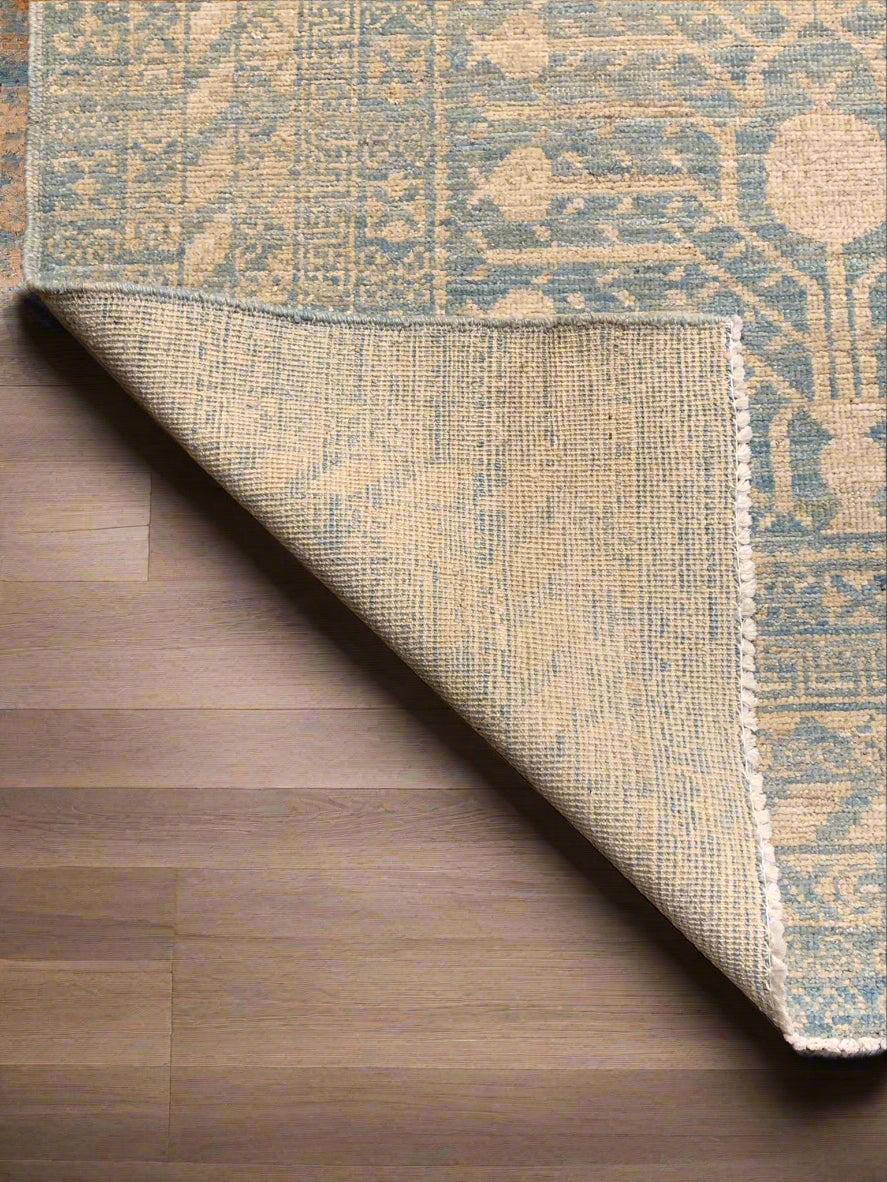 Khotan Pomegranate design Oriental Rug, size 4" x 6" (D)