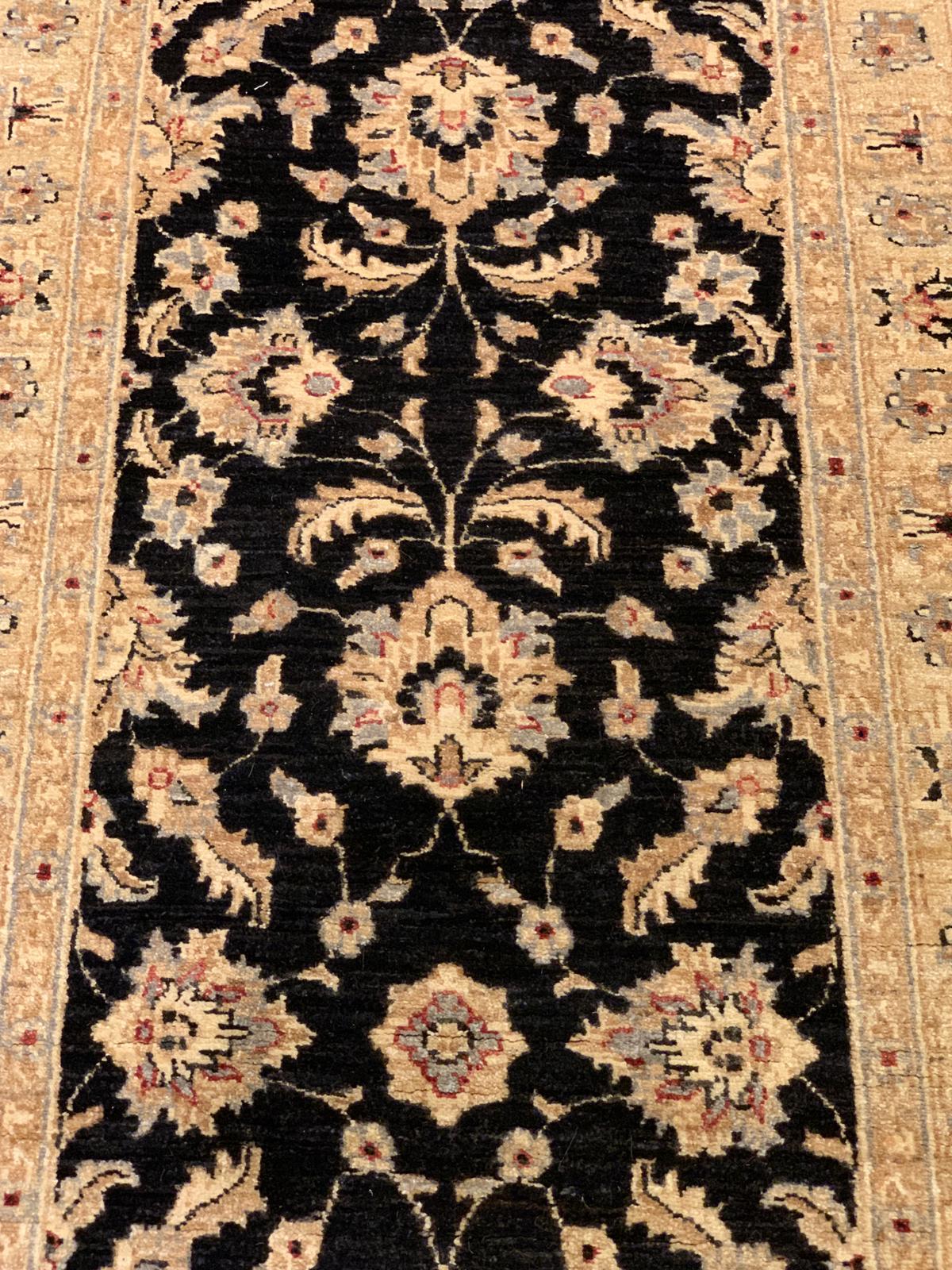 Hand-Knotted Sultanabad Vegetable-Dyed Wool Rug, 2' 9" x 9' 4" (K)