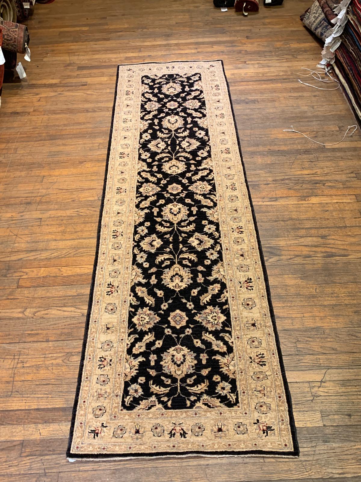 Hand-Knotted Sultanabad Vegetable-Dyed Wool Rug, 2' 9" x 9' 4" (K)