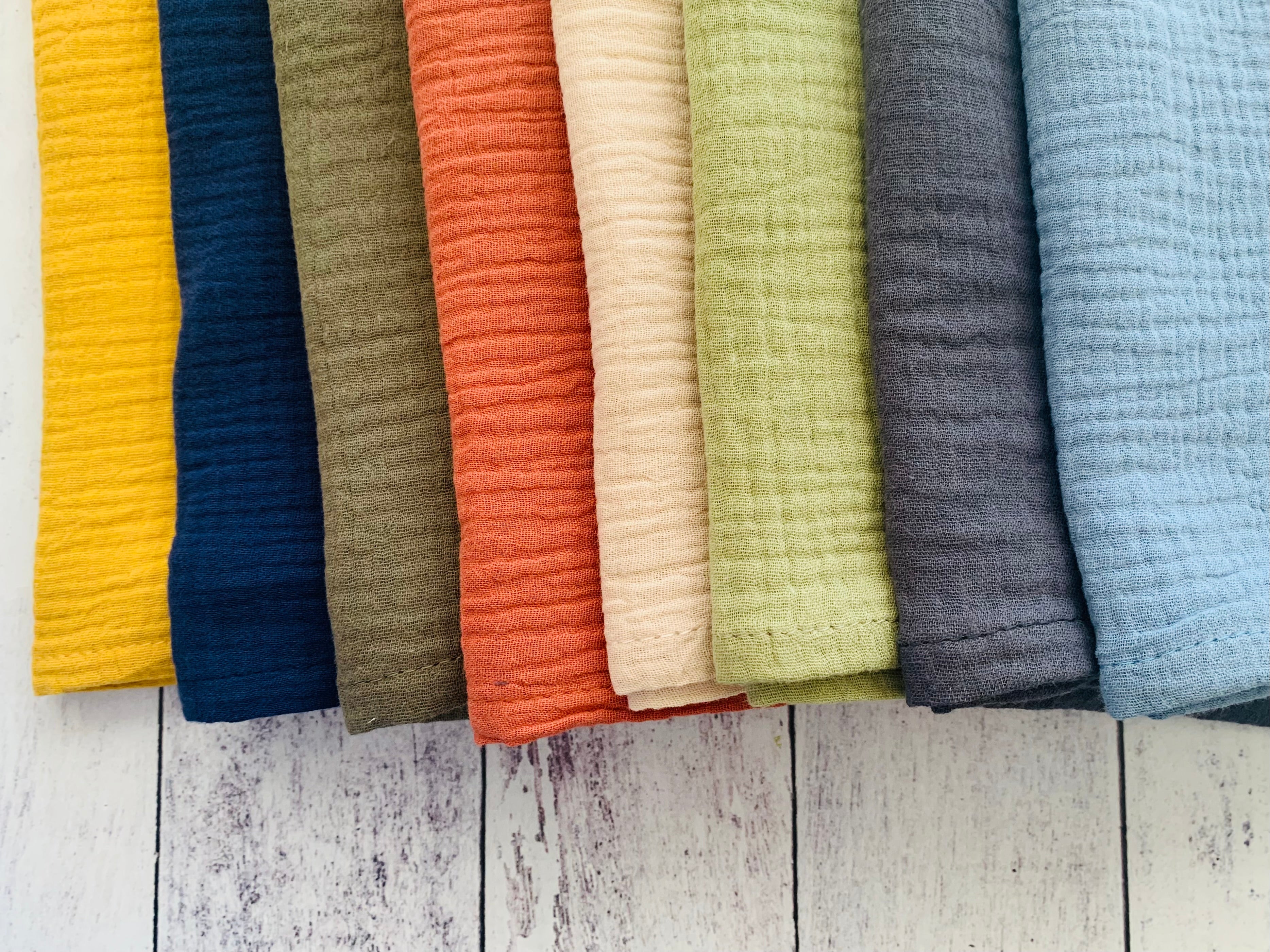 Cotton Crinkle Cloth Napkins, set of four