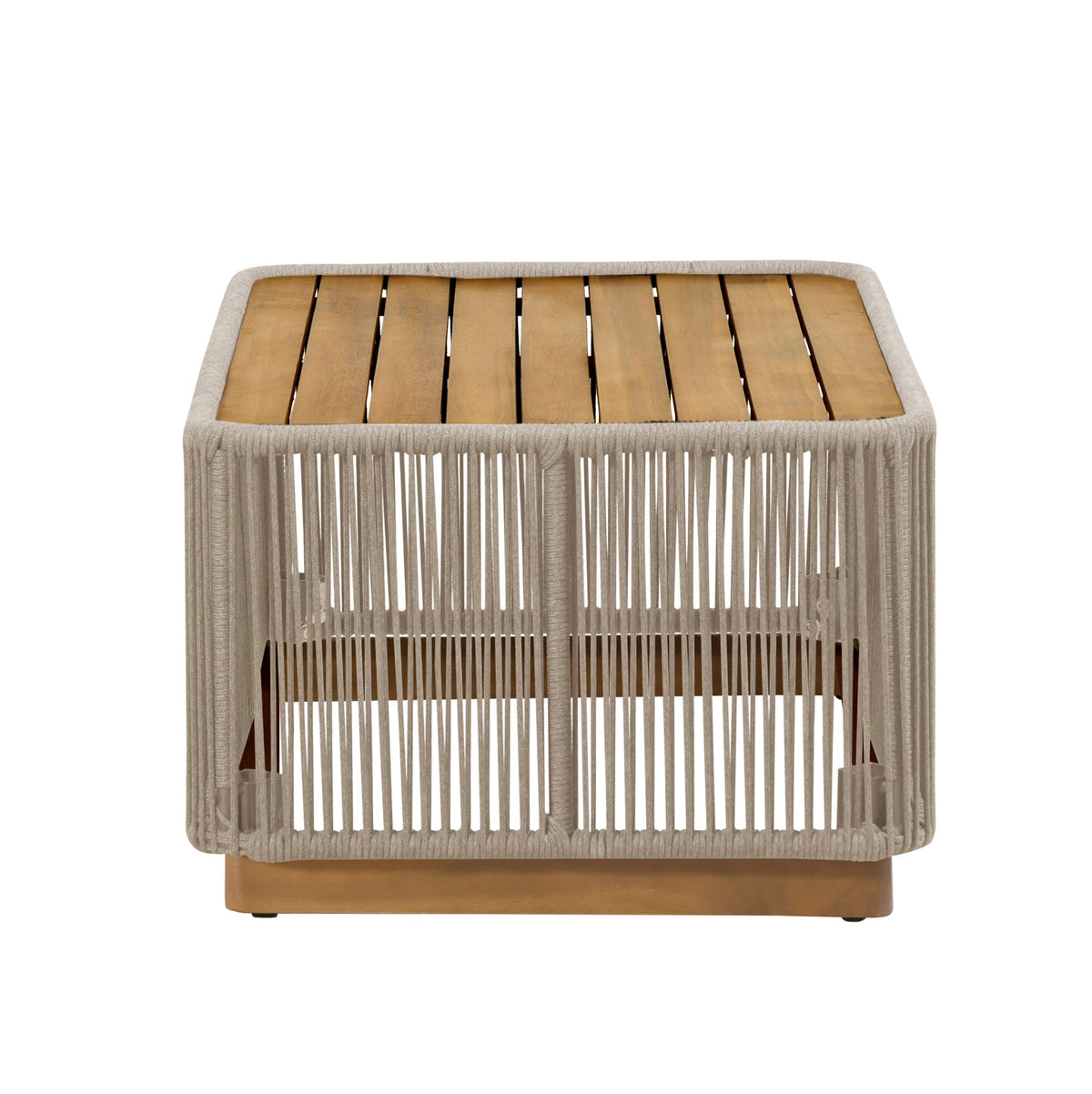 Alpine Teak outdoor collection Beige Rope Coffee table