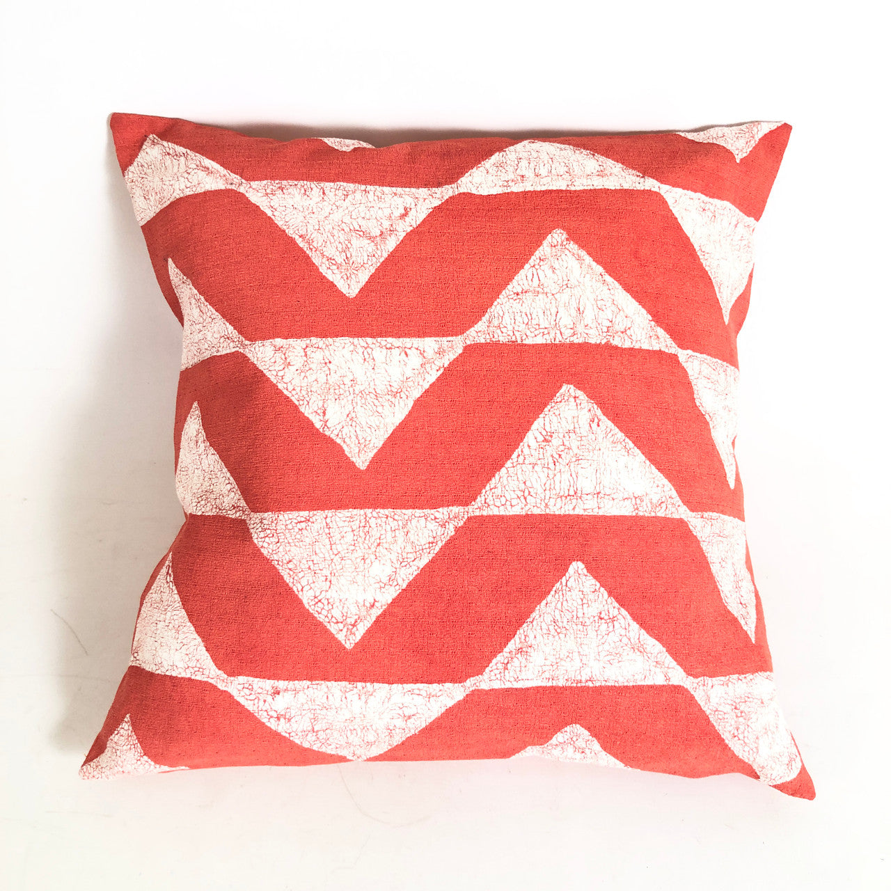Sadza Triangles Pillow - Madagascar Coral Cover