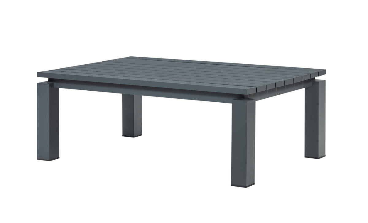 Sardinia Aluminum Frame Outdoor Sofa Set - Gray Cushions