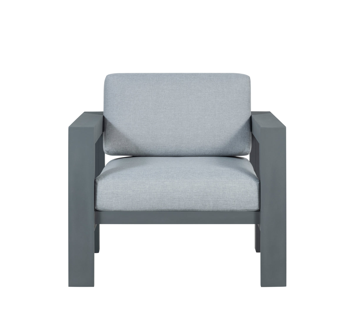 Sardinia Aluminum Frame Outdoor Sofa Set - Gray Cushions