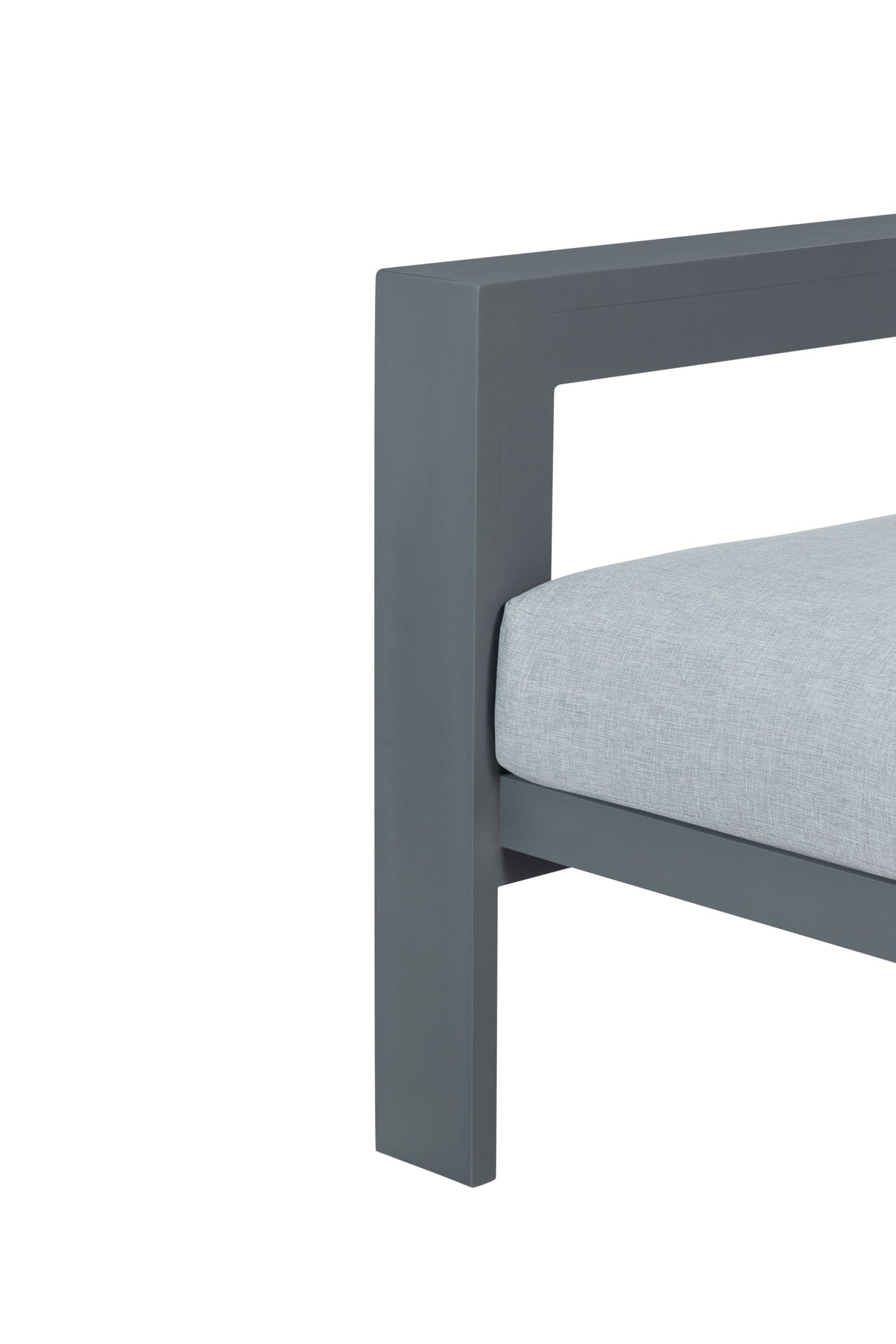 Sardinia Aluminum Frame Outdoor Sofa Set - Gray Cushions