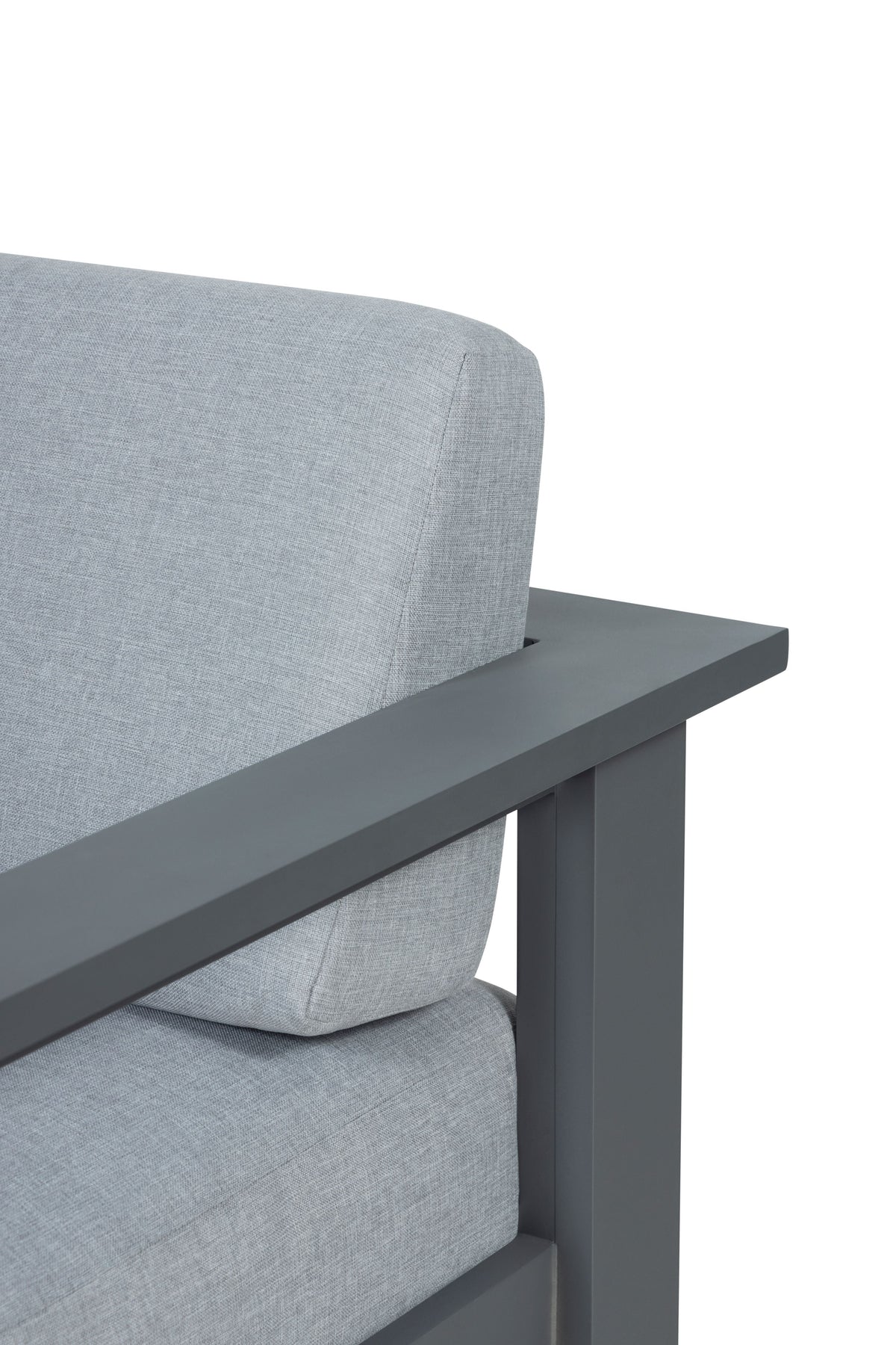 Sardinia Aluminum Frame Outdoor Sofa Set - Gray Cushions