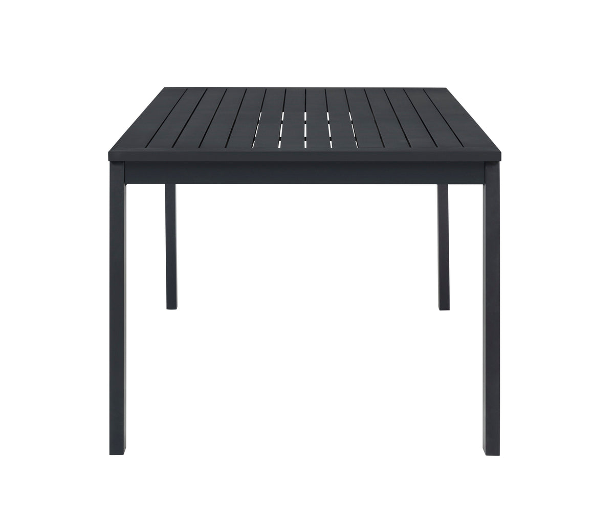 Sardinia Outdoor Aluminum Dining Table - Black