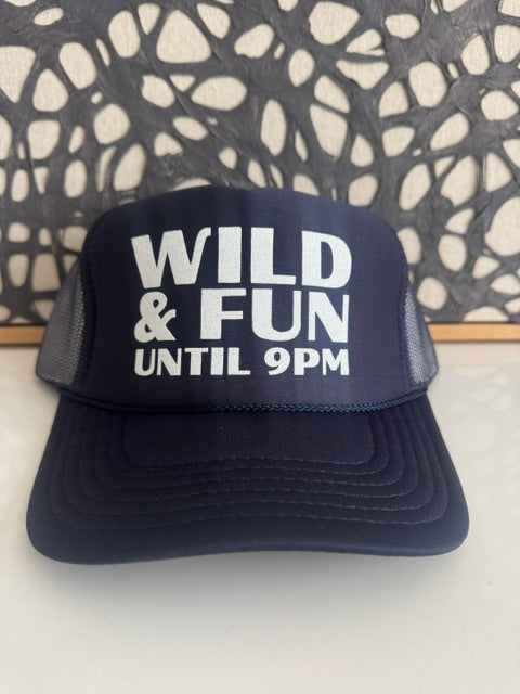 Midlifers WILD + FUN until 9pm navy trucker hat
