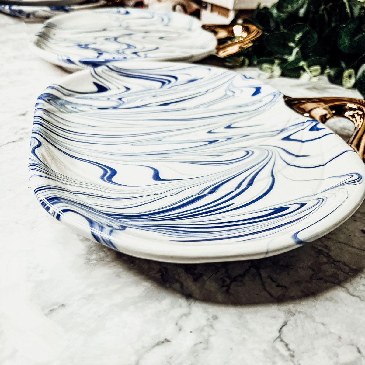 Martha Blue Pumpkin Plate
