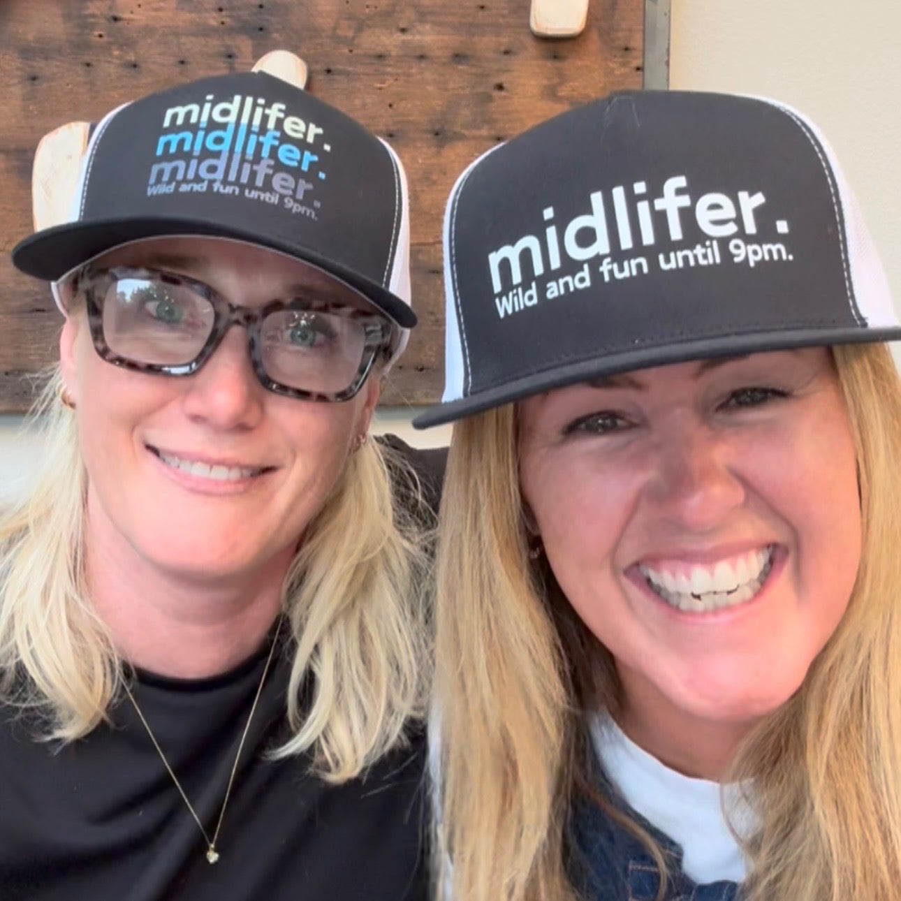 Midlifers large Midlifer with Wild and Fun black trucker hat