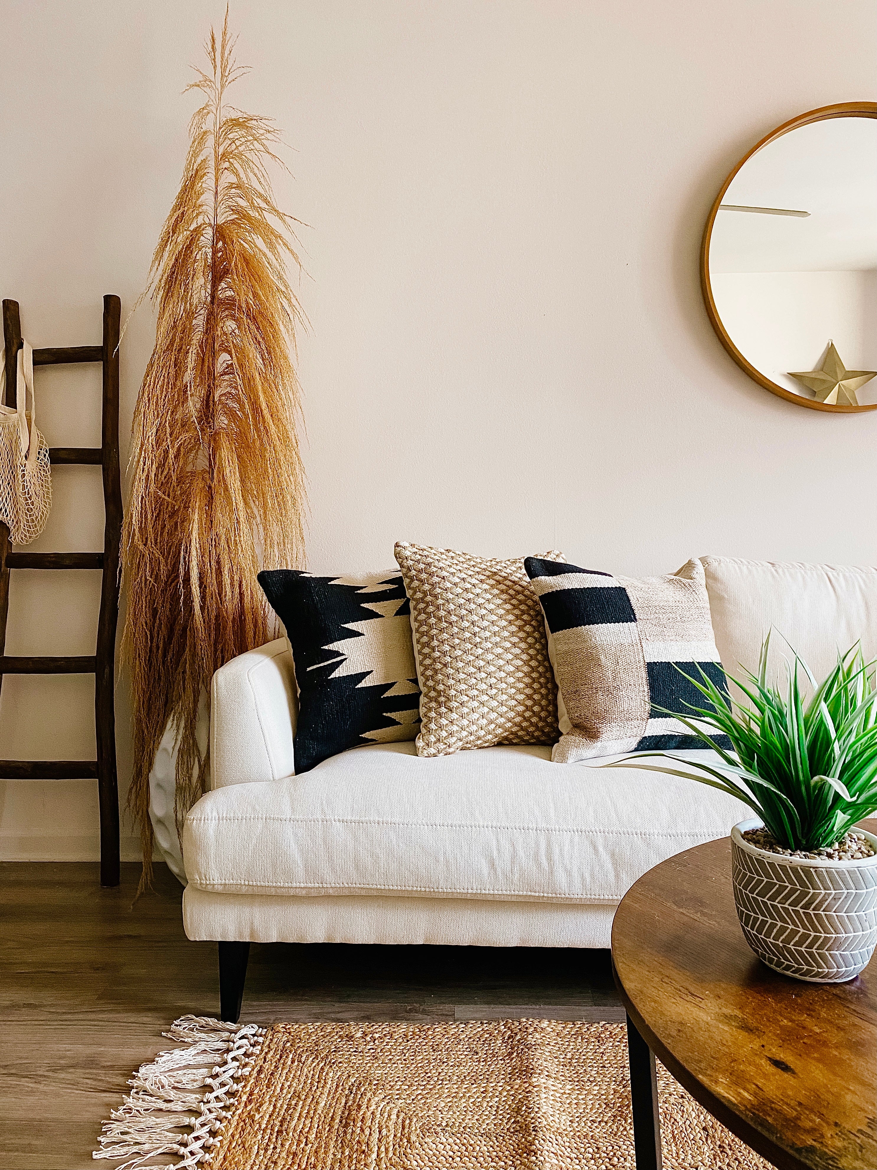 Calabasas Pillow Cover – Soft Neutral Minimalist Throw Pillow
