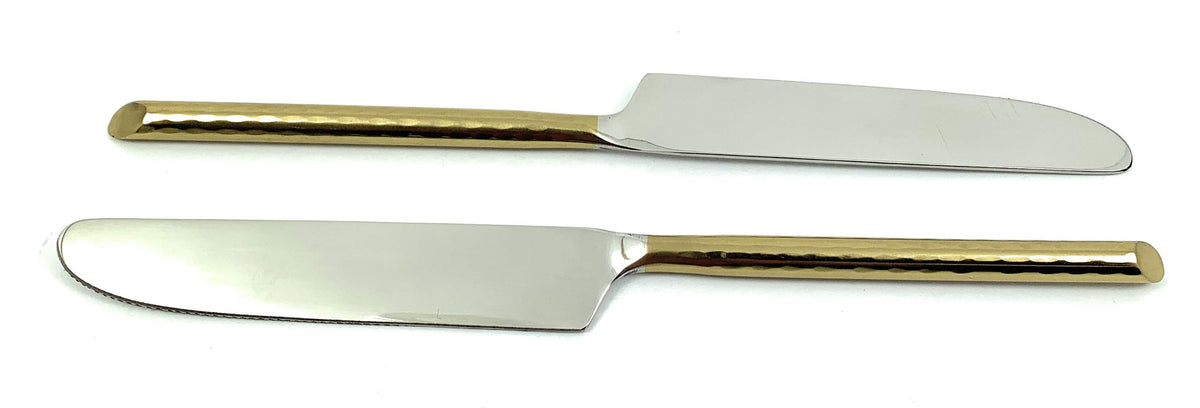 Vibhsa Gold Silverware Dinner Knives set of 6