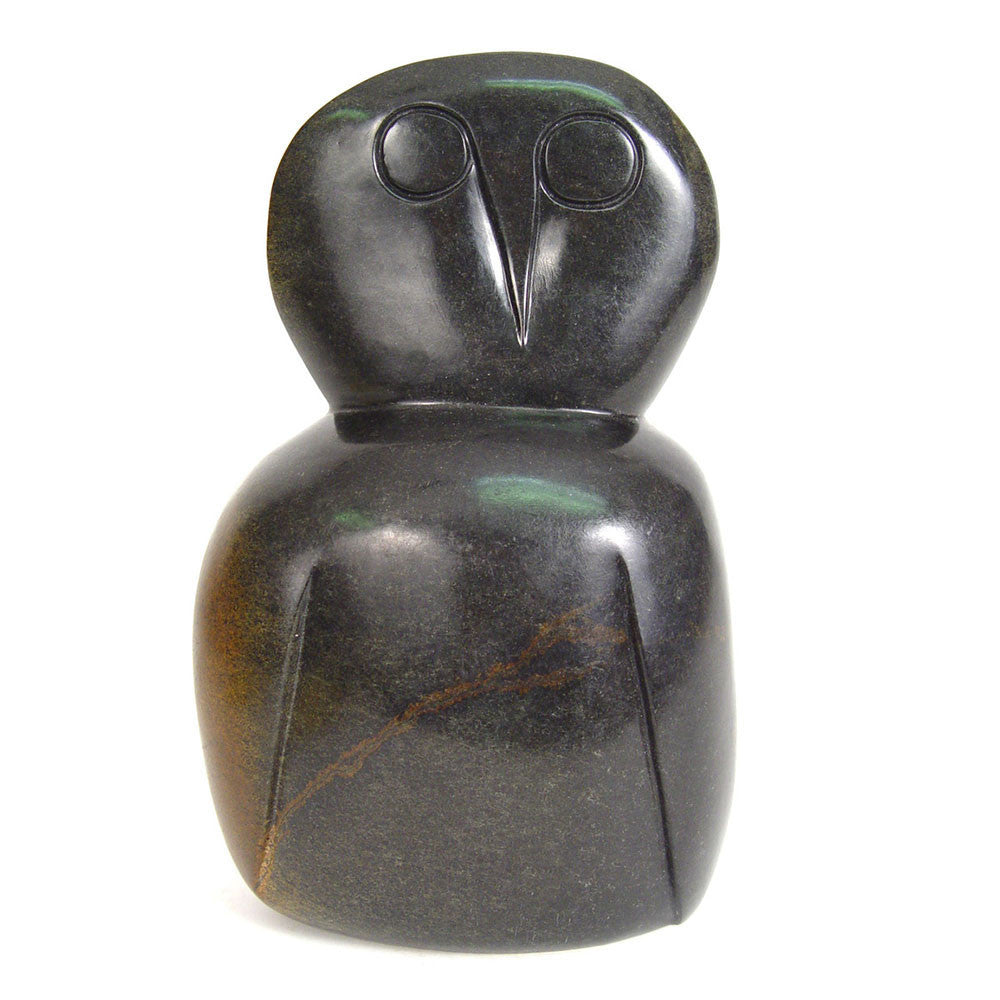 Stone Owl - Abstract Sculpture - One of a kind sculpture