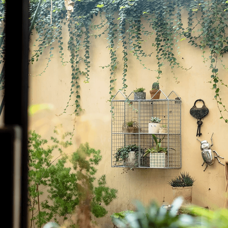 Farmhouse Wire Grid Display Shelf