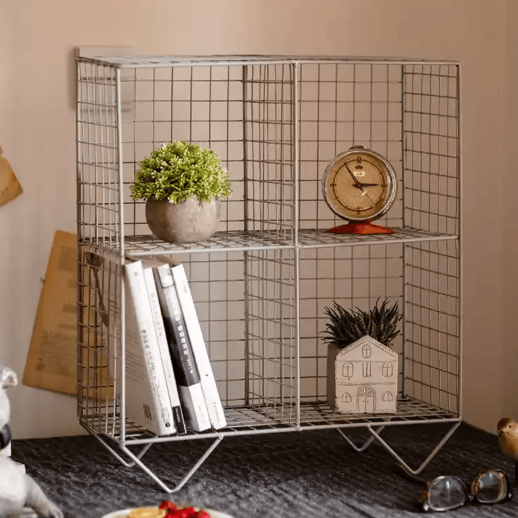 Farmhouse Wire Grid Display Shelf