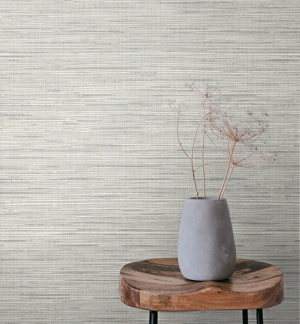 Japandi Style Mei Stringcloth Unpasted Wallpaper