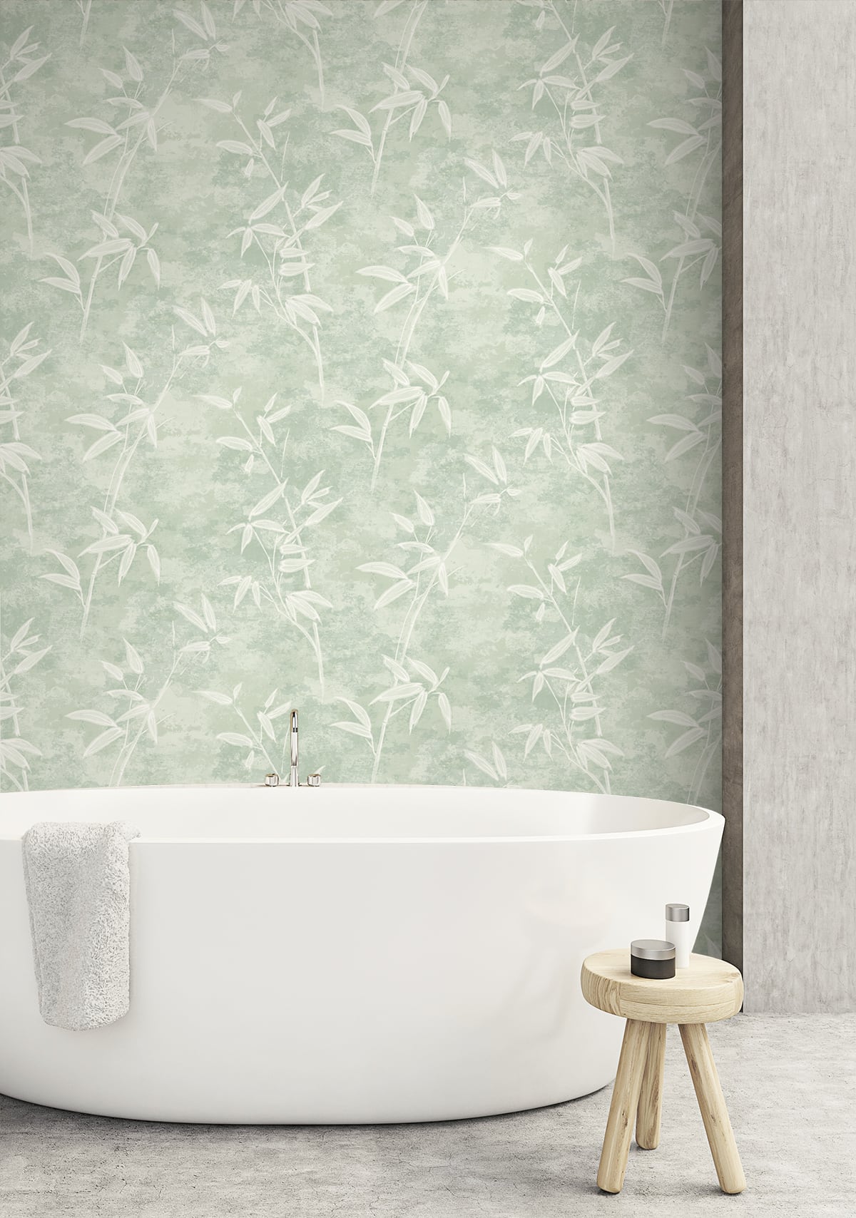 Japandi Style Honshu Bamboo Silhouette Unpasted Wallpaper