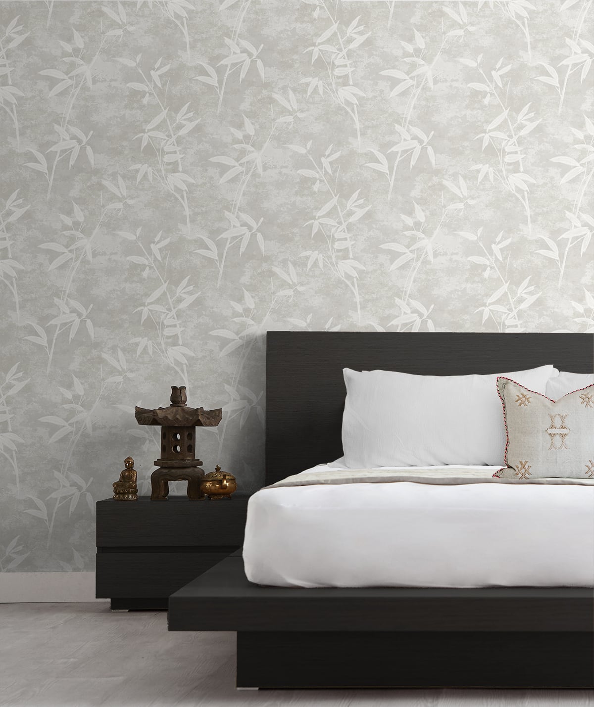 Japandi Style Honshu Bamboo Silhouette Unpasted Wallpaper