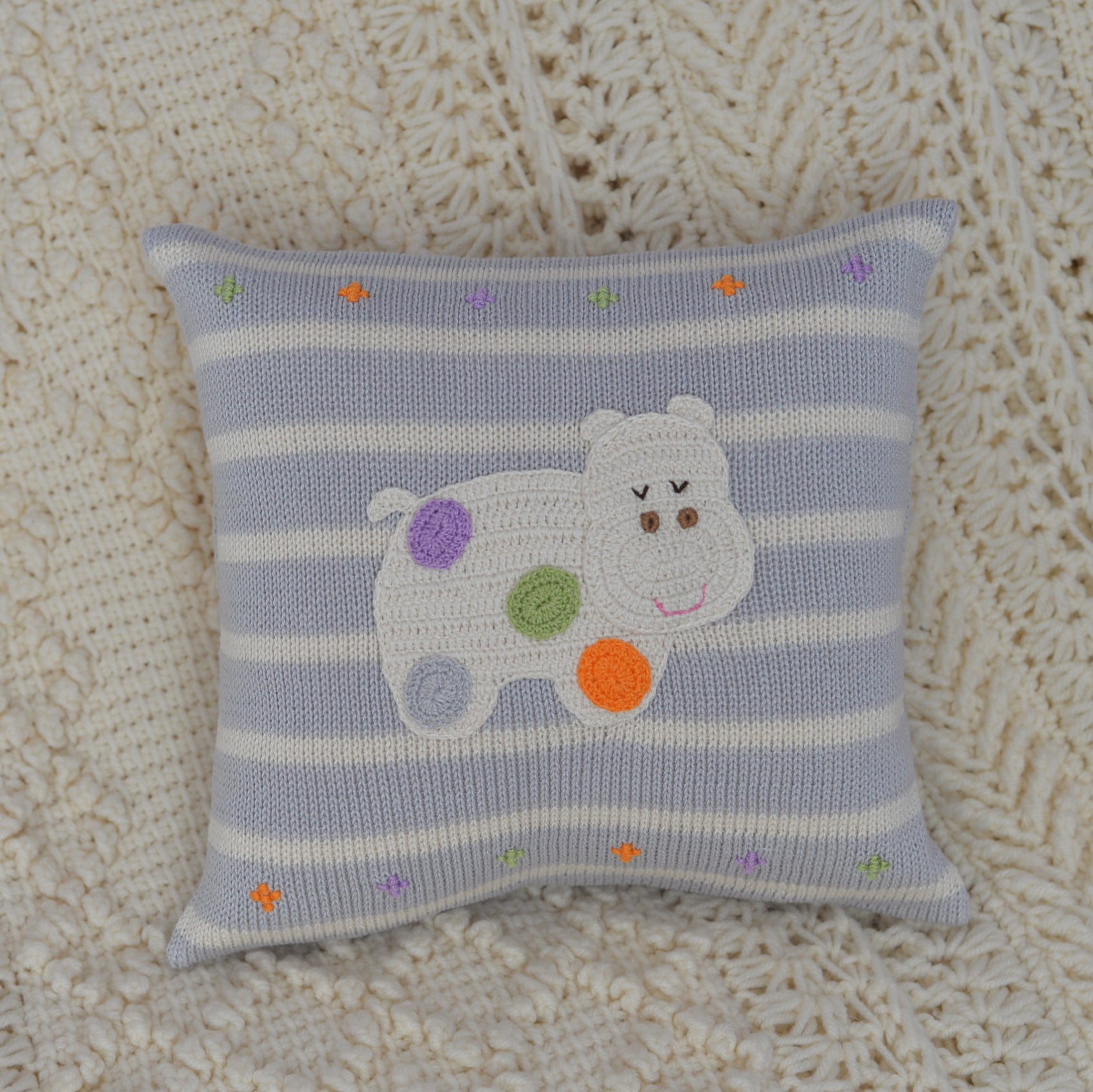 Hippo 10" Pillow