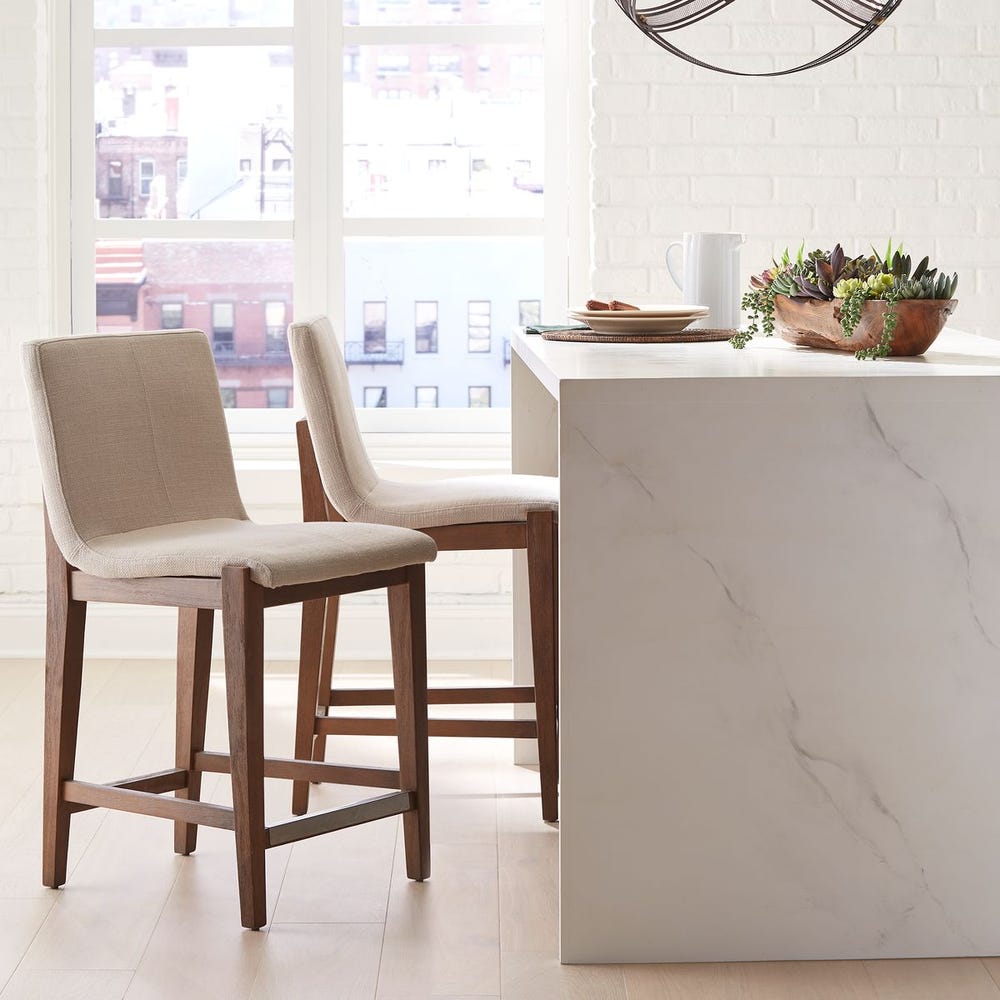 Klemens Counter Stool, Natural, Solid Birch Wood