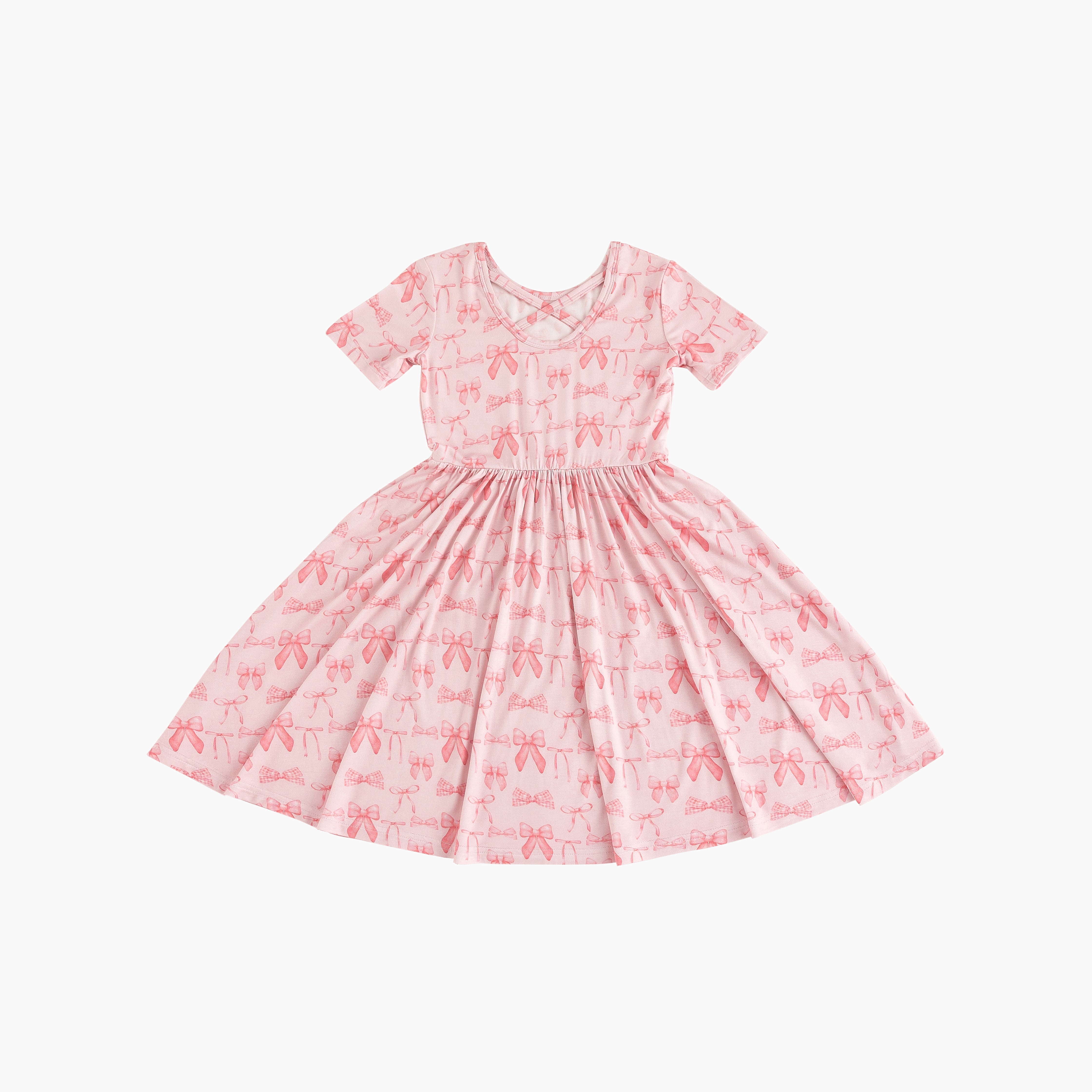 Pink Bows (Twirl Dress)