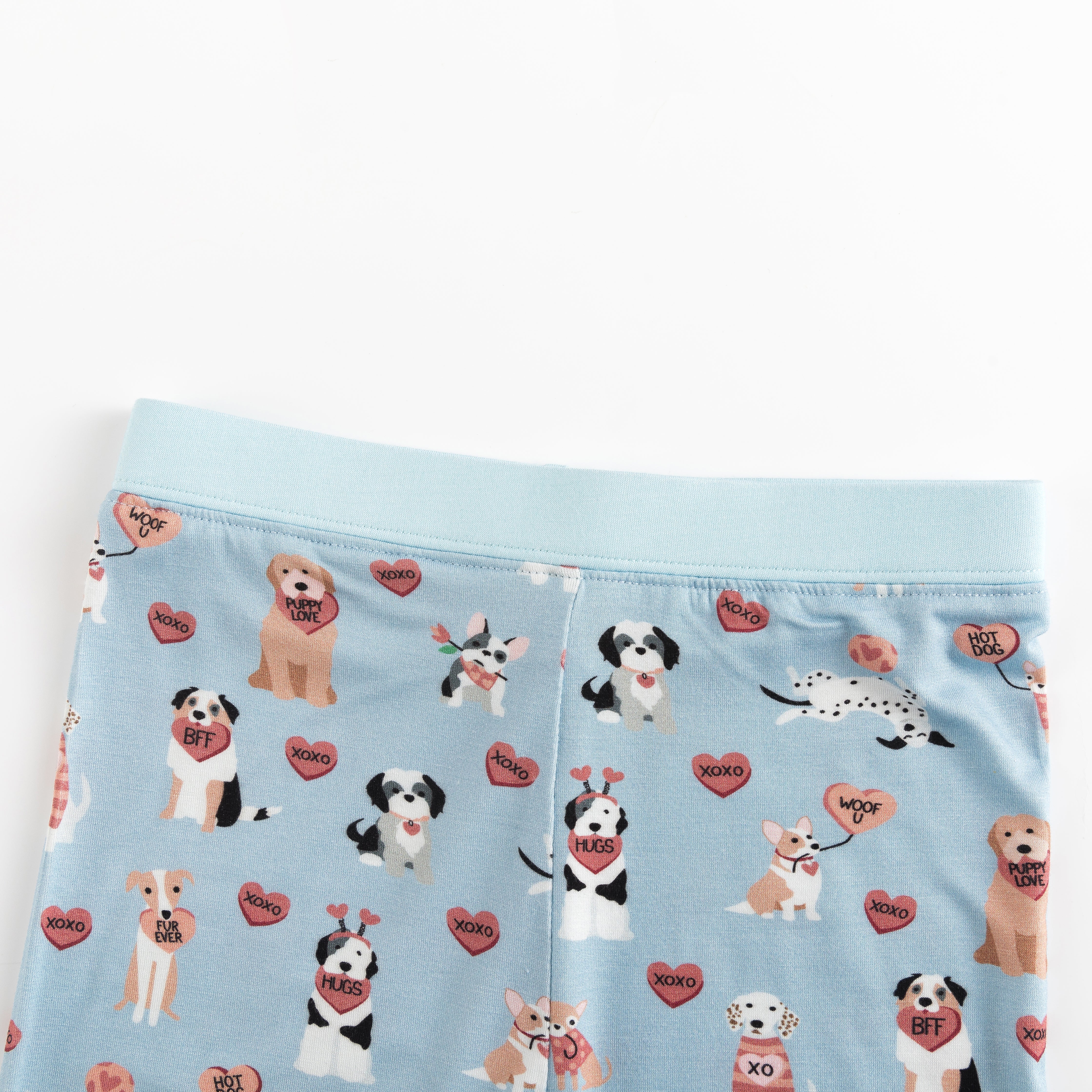 Pups & Kisses (Long Sleeve PJ) - Blue
