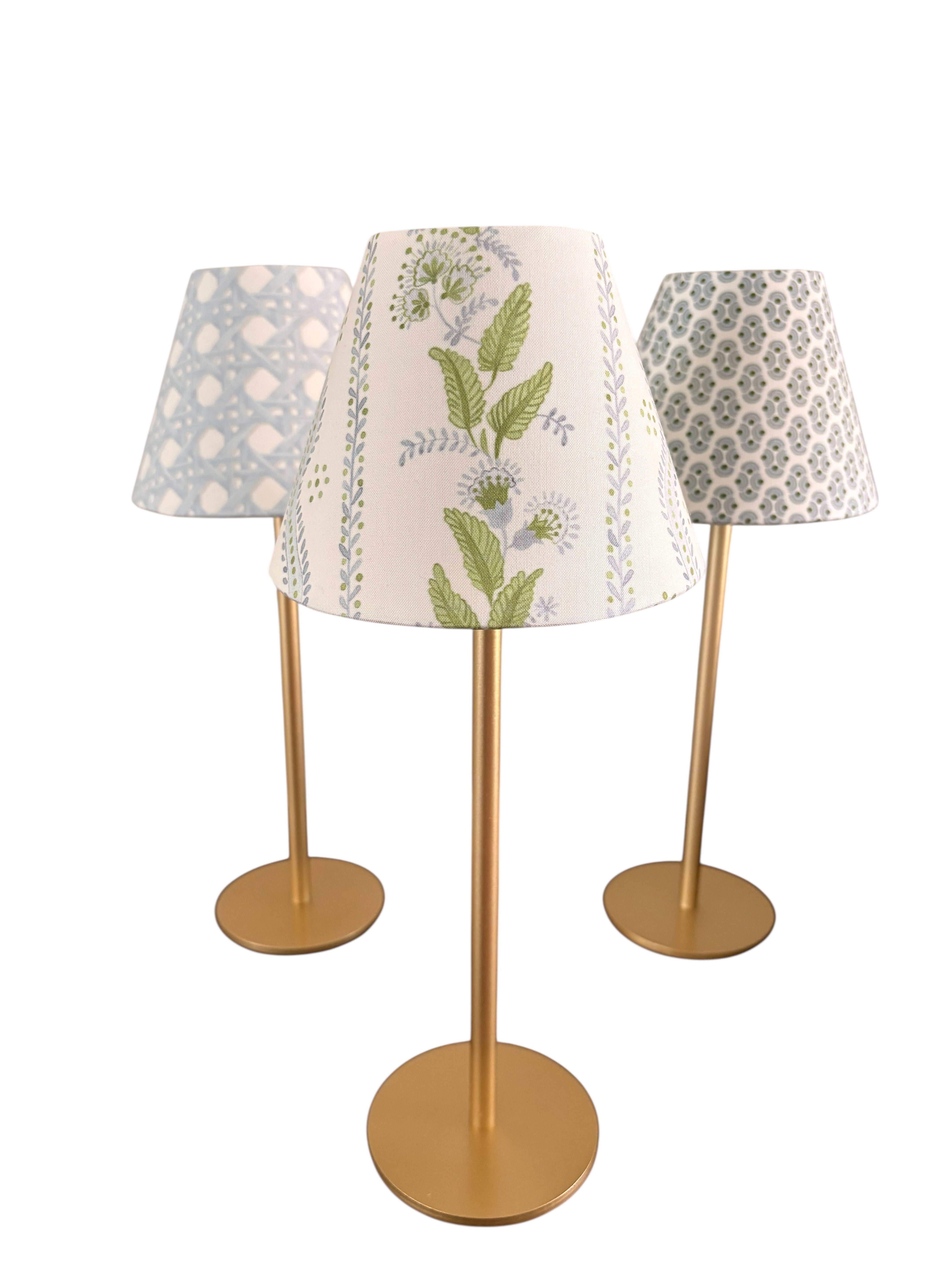 LED Lamp Shade Cover | Blue Rattan