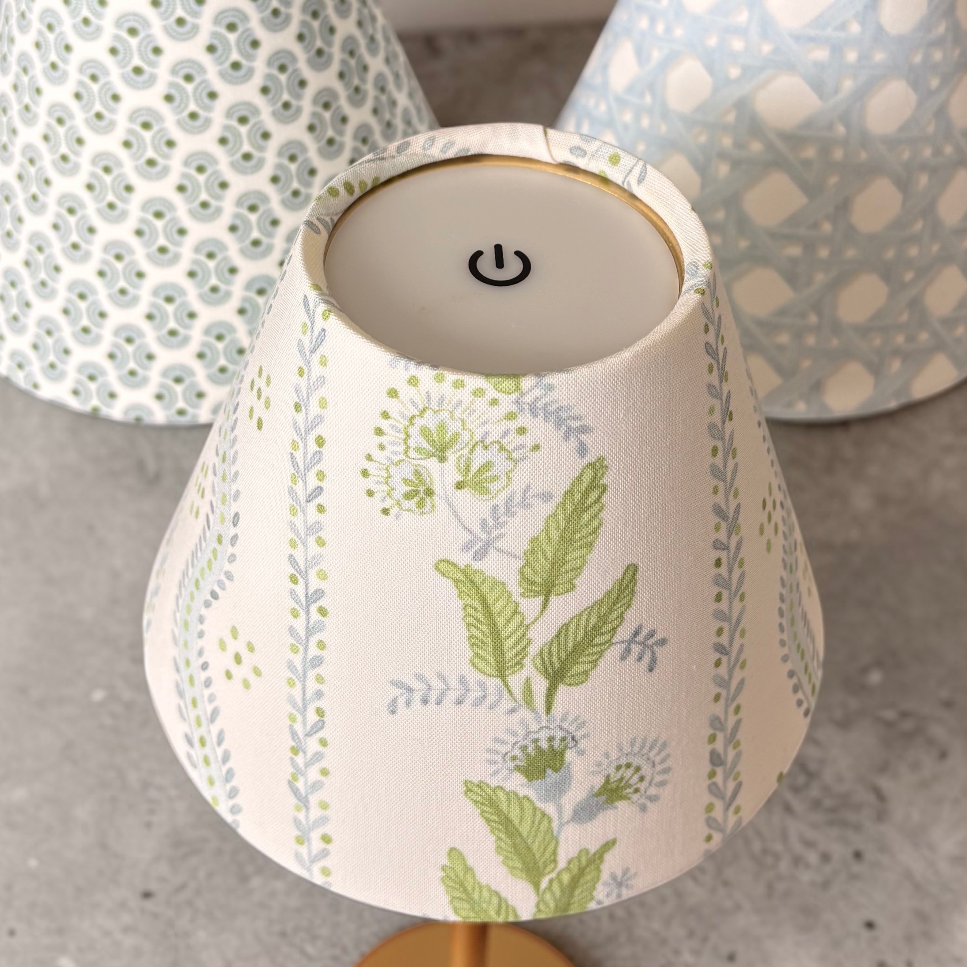 LED Lamp Shade Cover | Blue Rattan
