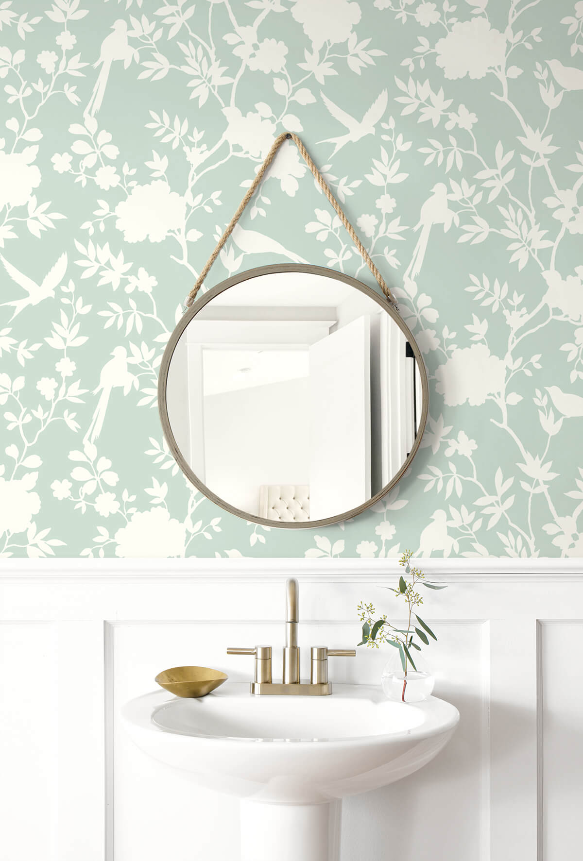 Luxe Haven Mono Toile Peel and Stick Removable Wallpaper